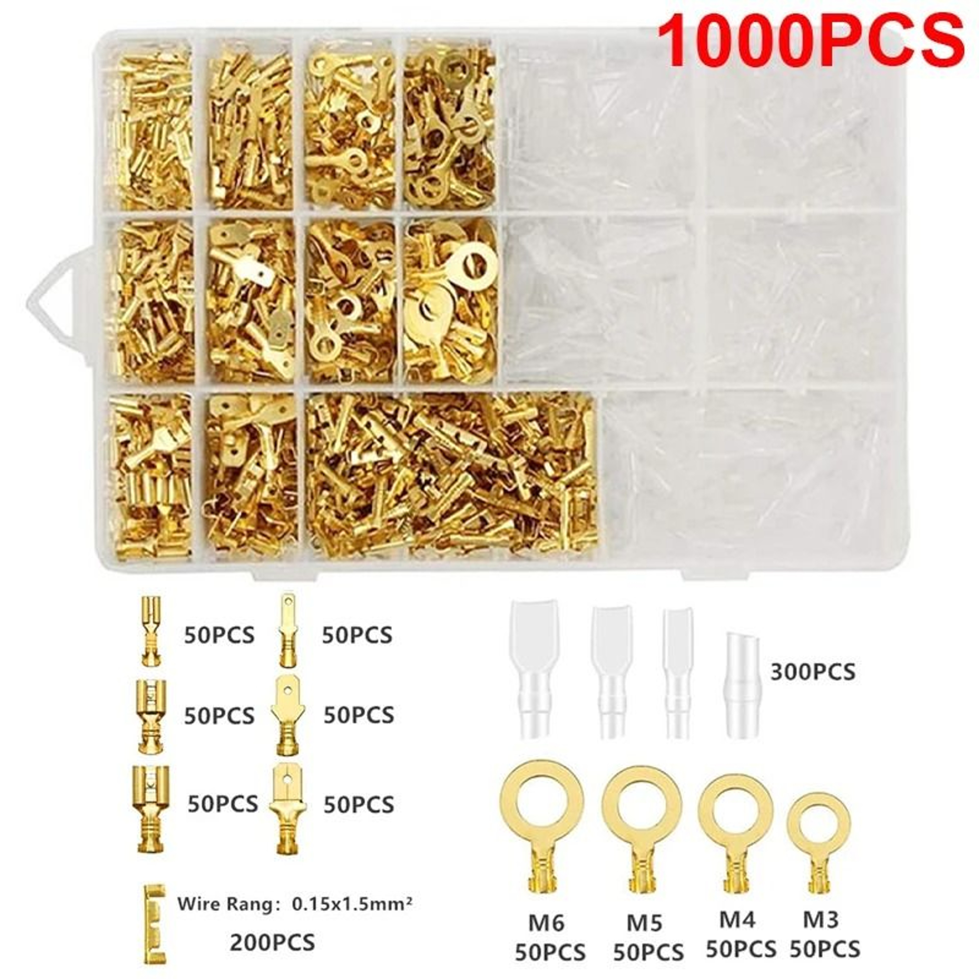 Professional Grade Insulated Spade Terminal Connection Kit 4