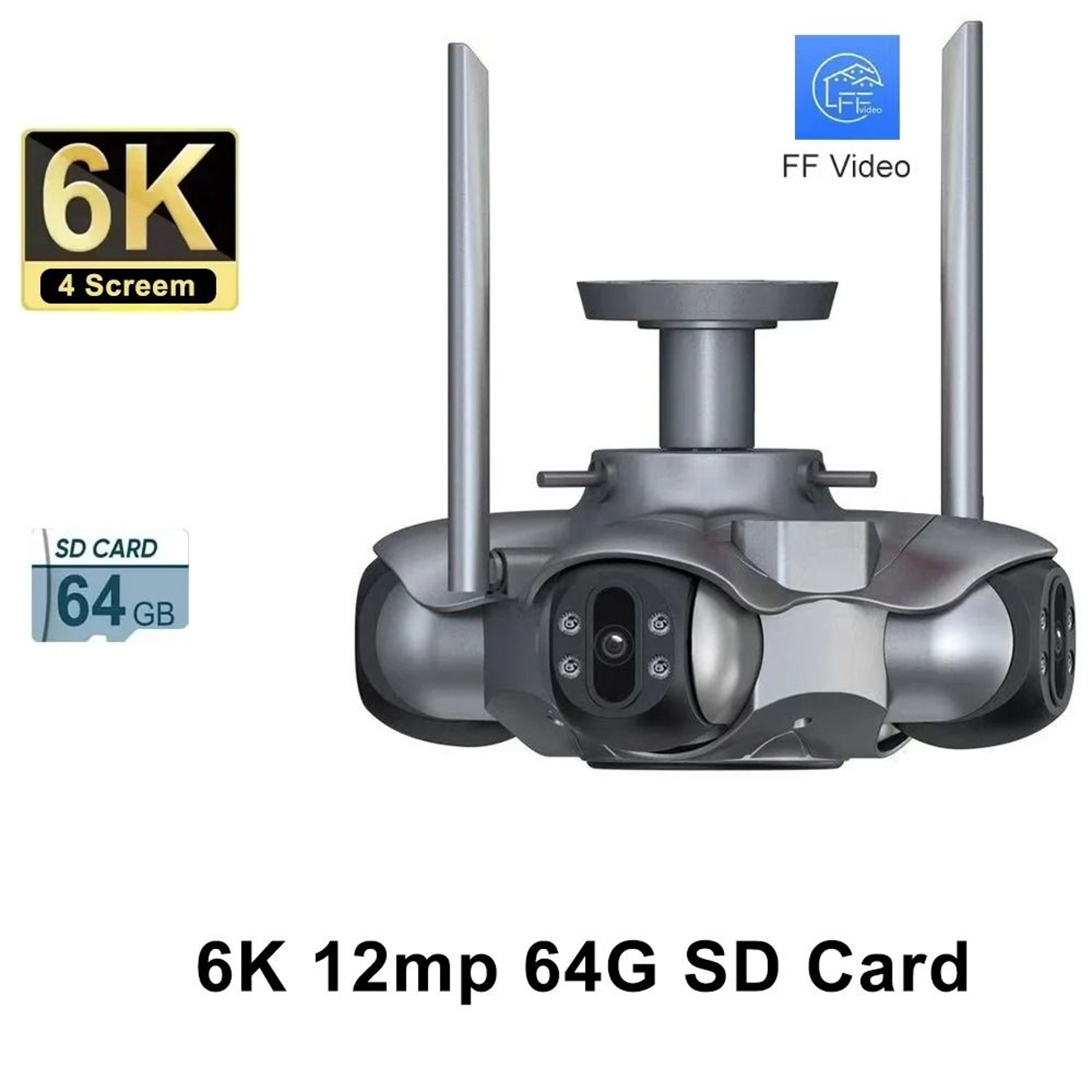 Ultra HD 10K Four Screen Multi Lens Surveillance System 7
