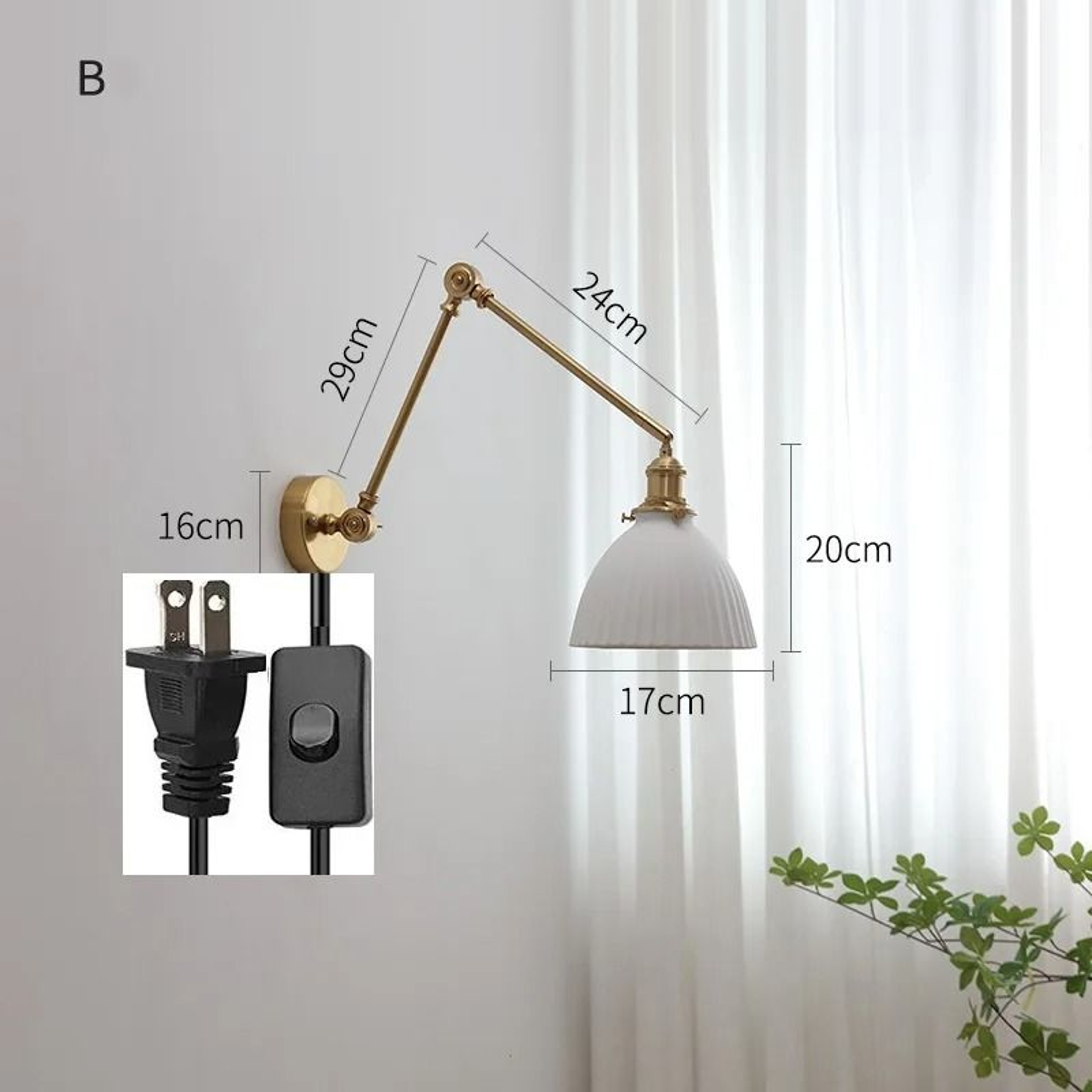 Nordic Architectural Ceramic Dual Direction Luminary 8