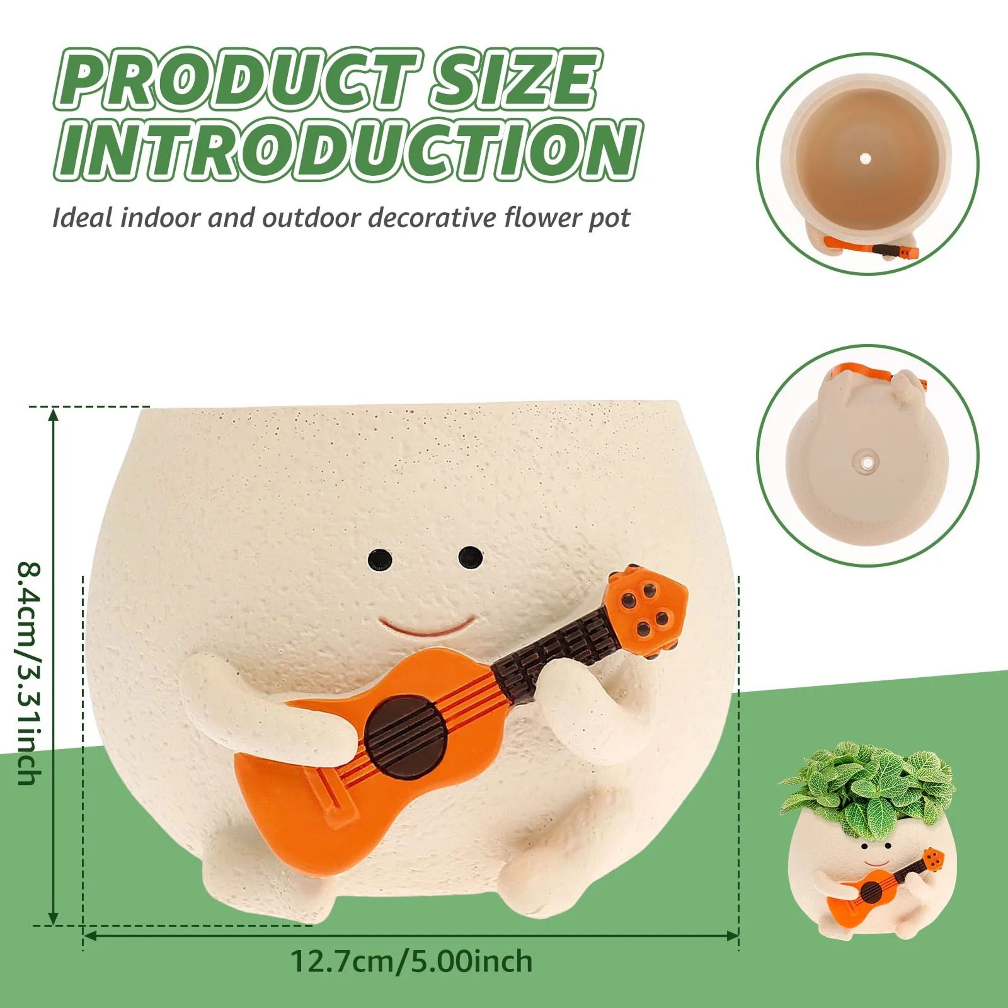 Rocking Chair Smile Face Planter 7