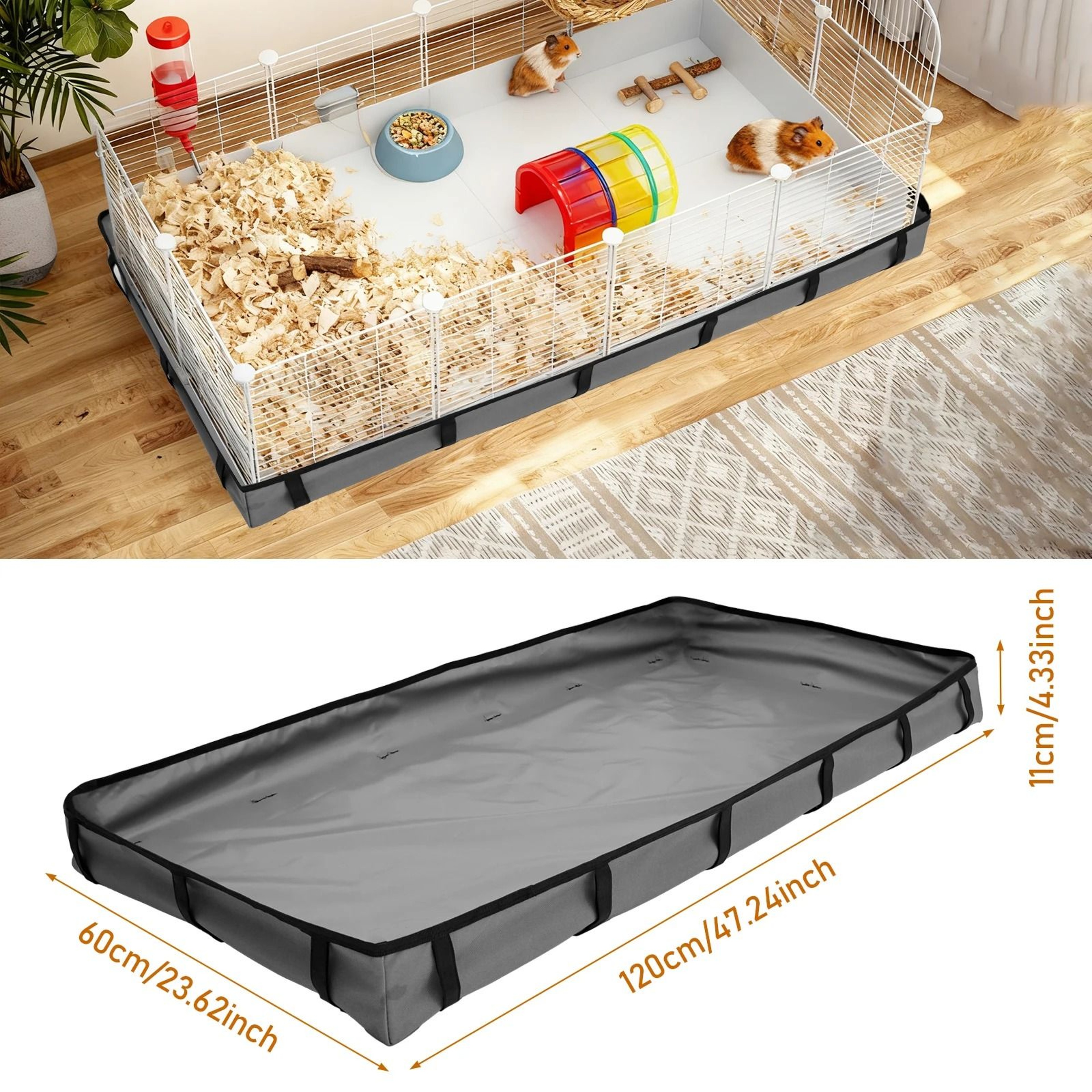 Waterproof Small Animal Habitat Base Liner 7