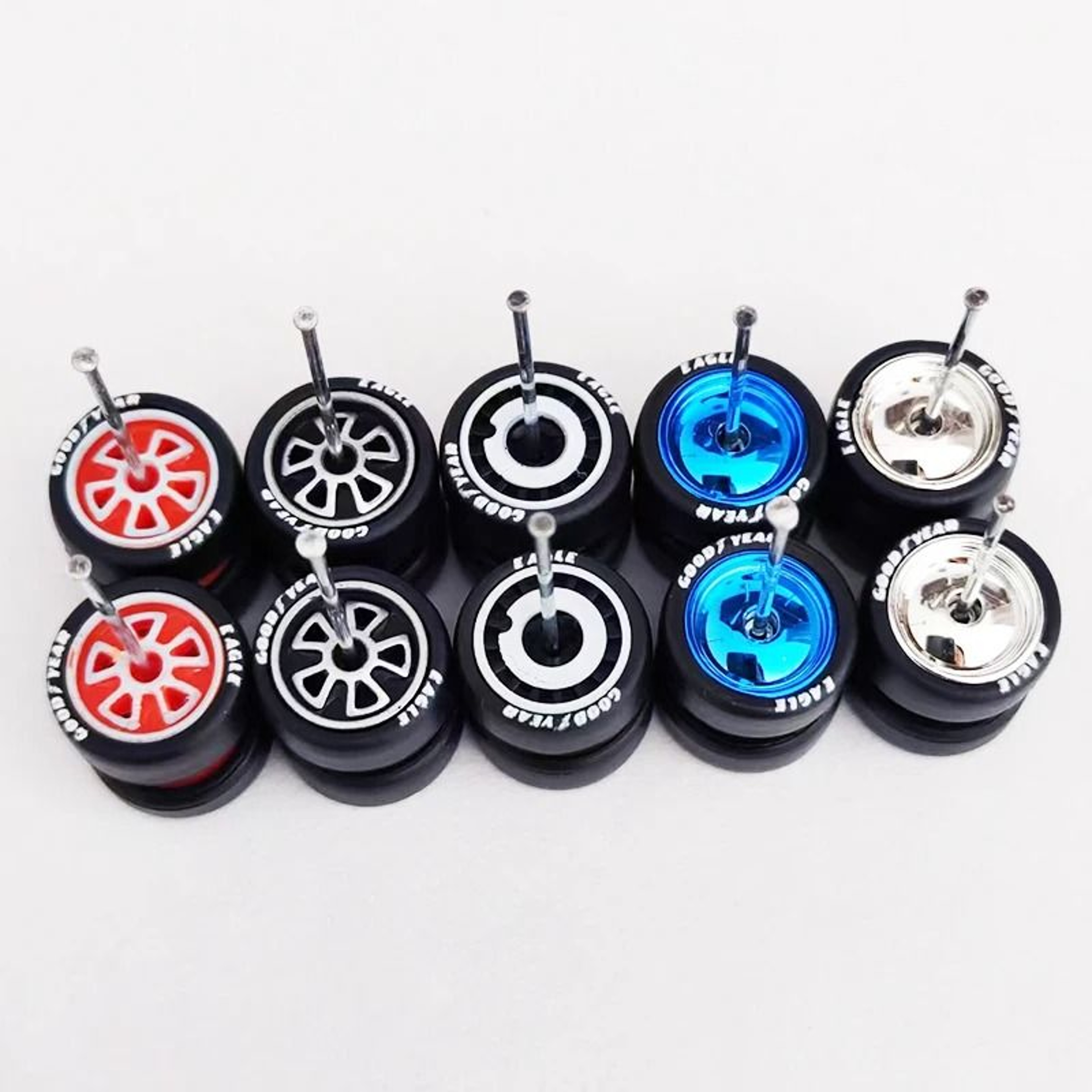 164 Scale Custom Alloy Wheels And Rubber Tires 0