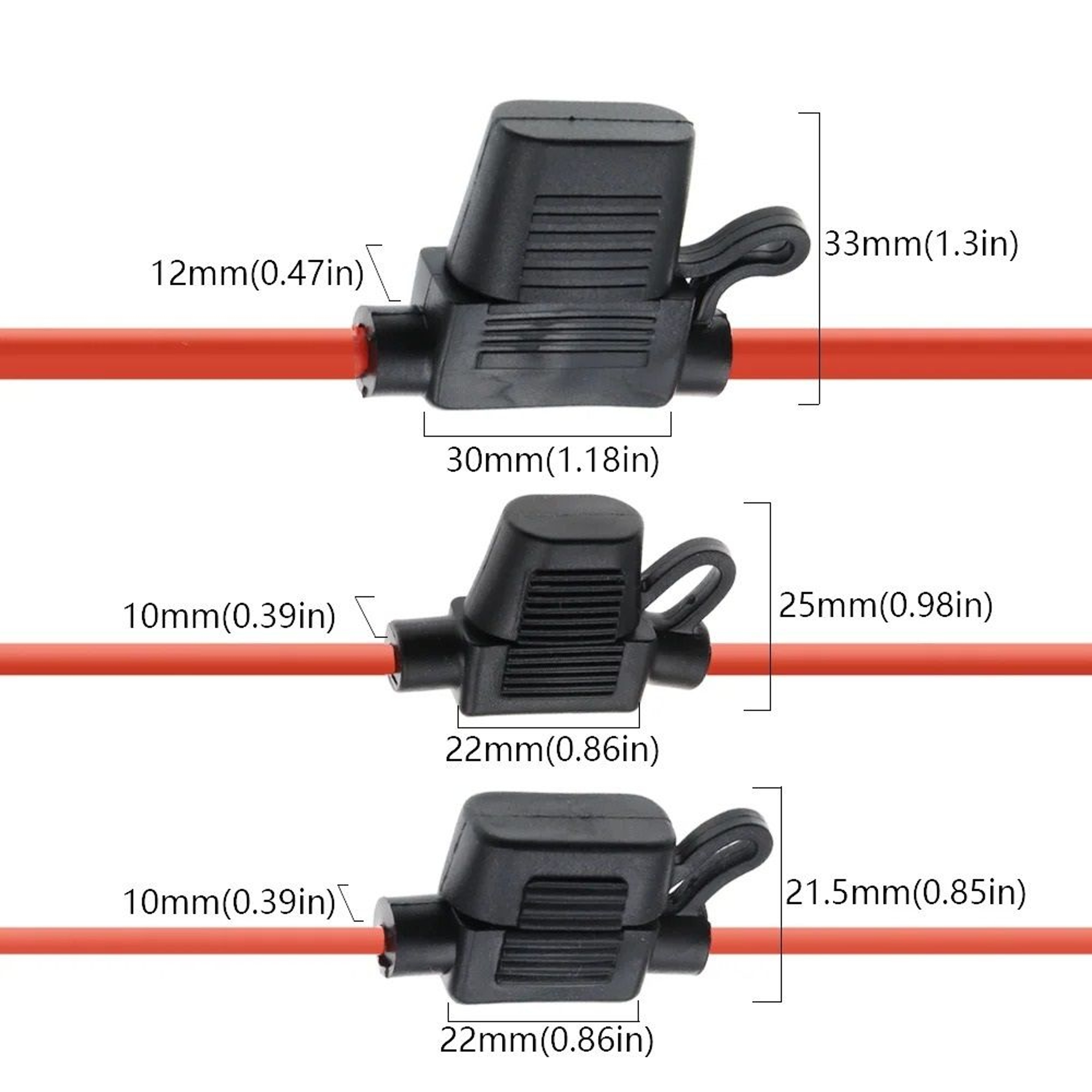 Heavy Duty Waterproof Inline Blade Fuse Holder Series 5