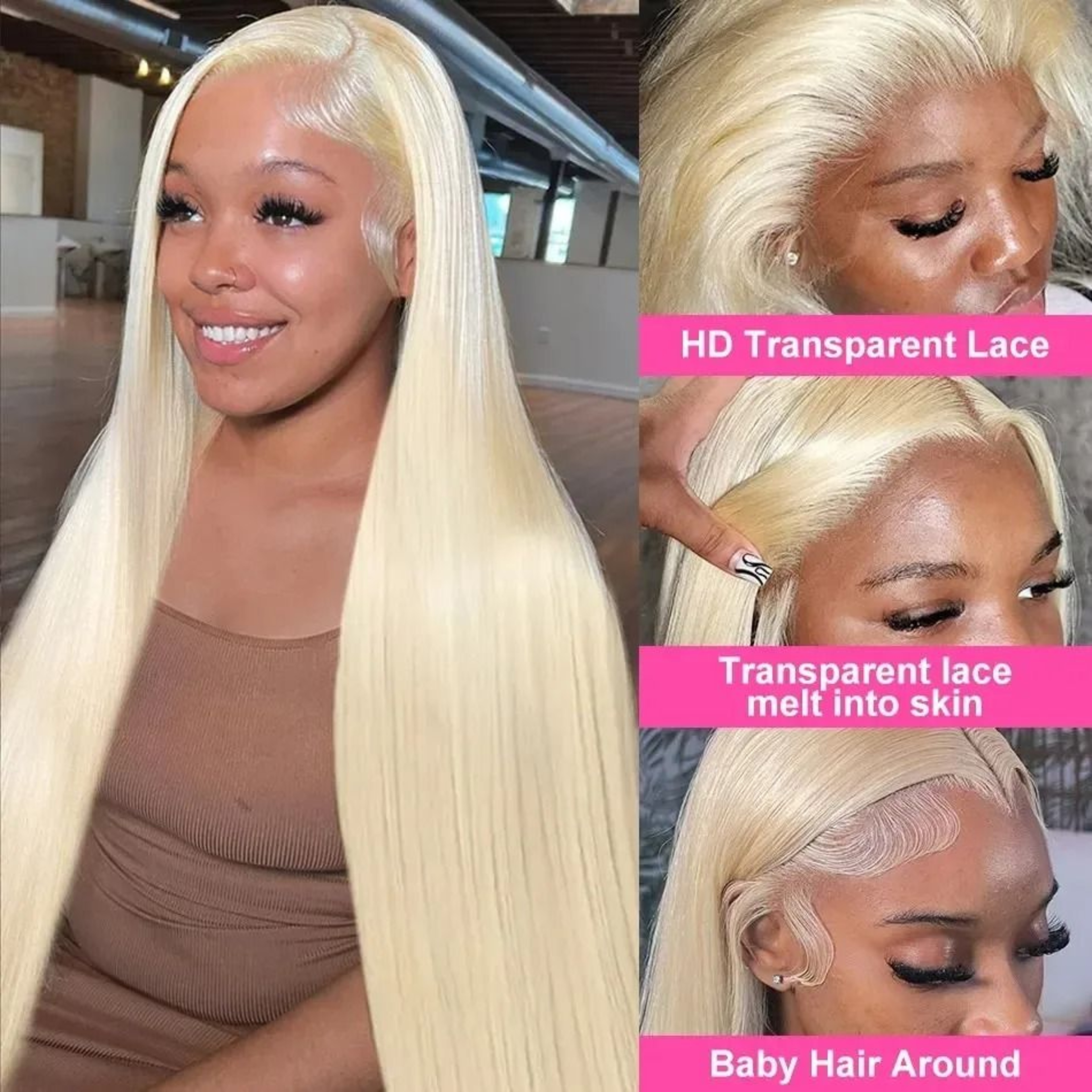 Elite 250 Density Blonde 613 Human Hair Lace Frontal Series 3