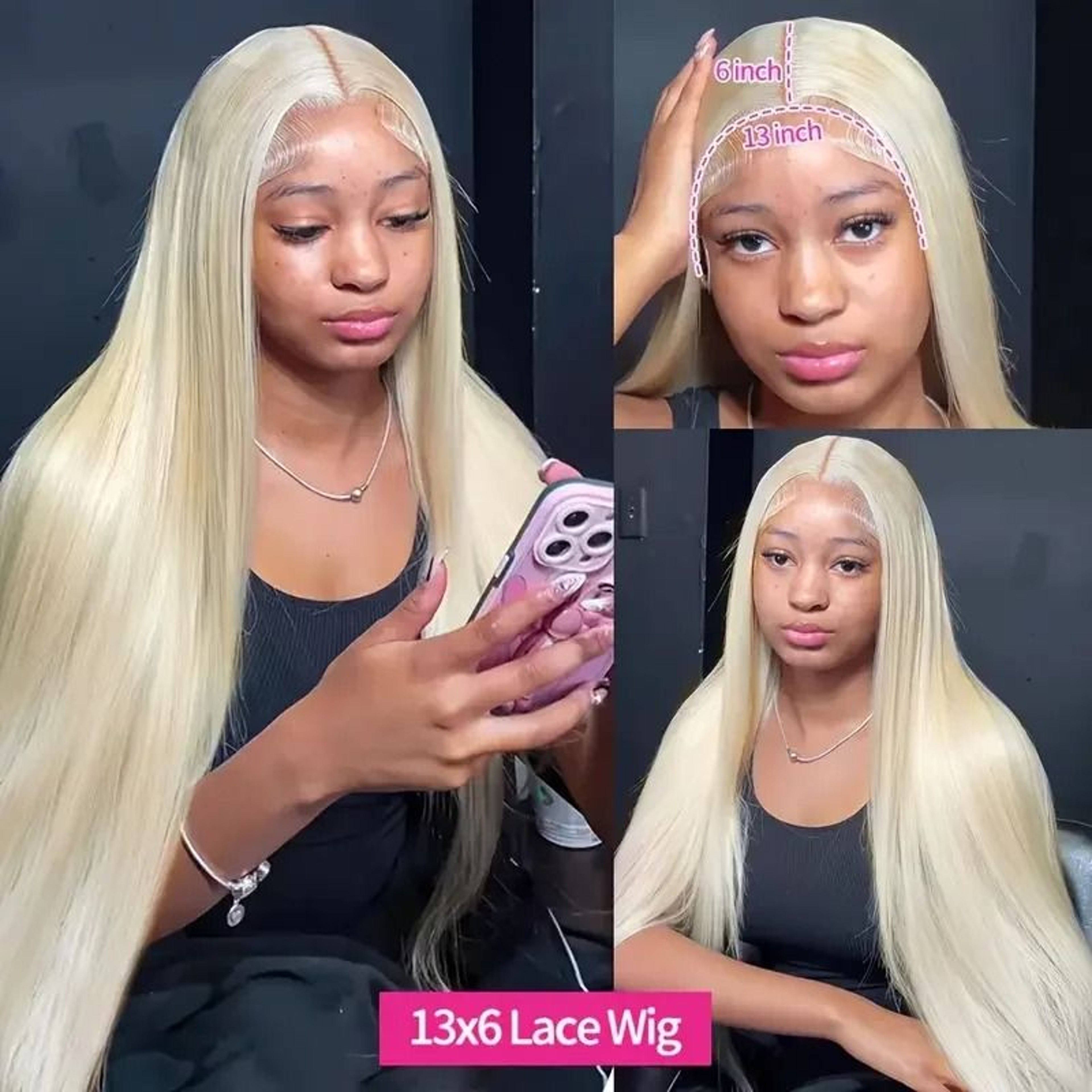 Elite 250 Density Blonde 613 Human Hair Lace Frontal Series 8