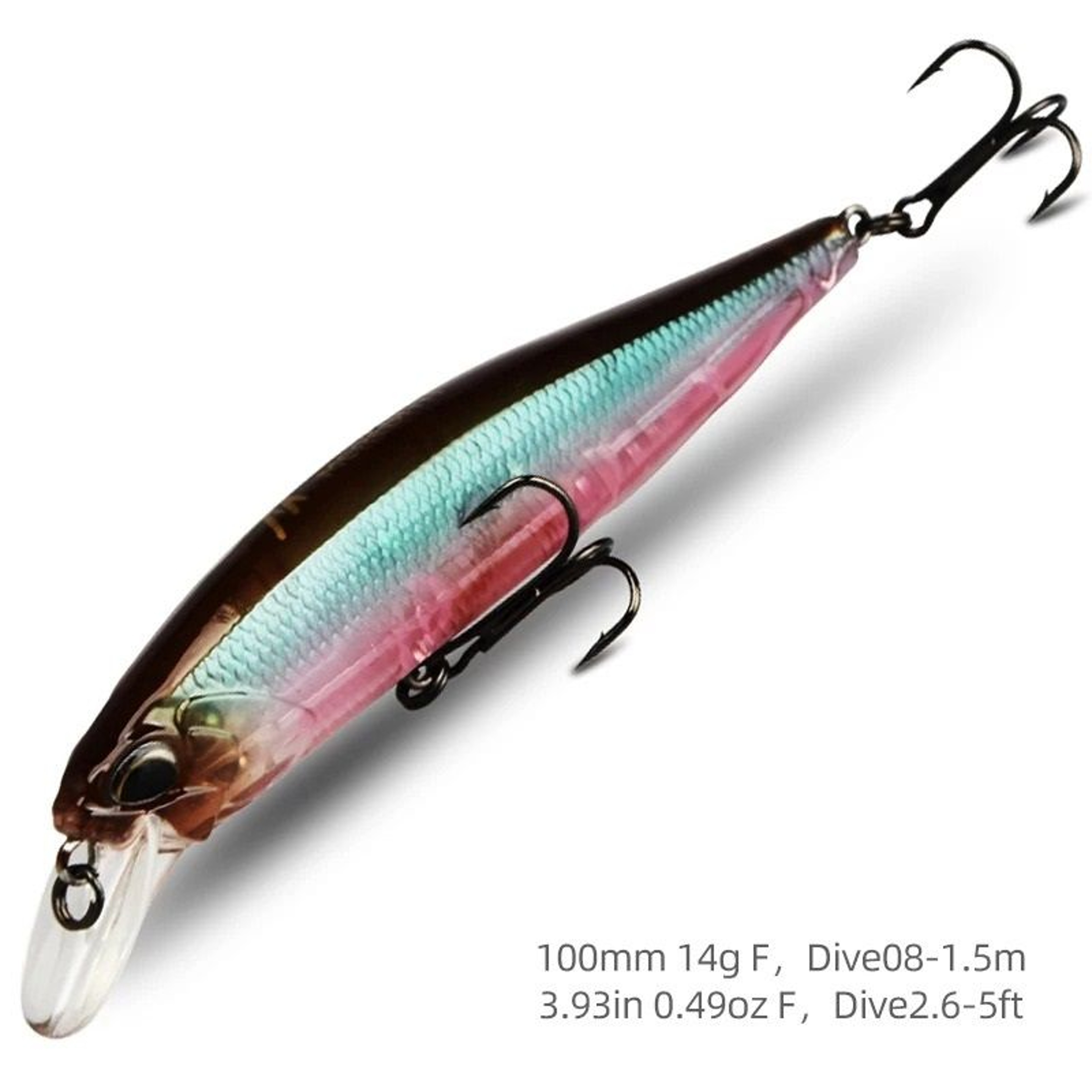Pro Series 100F Jerk Minnow Floating Wobbler 0