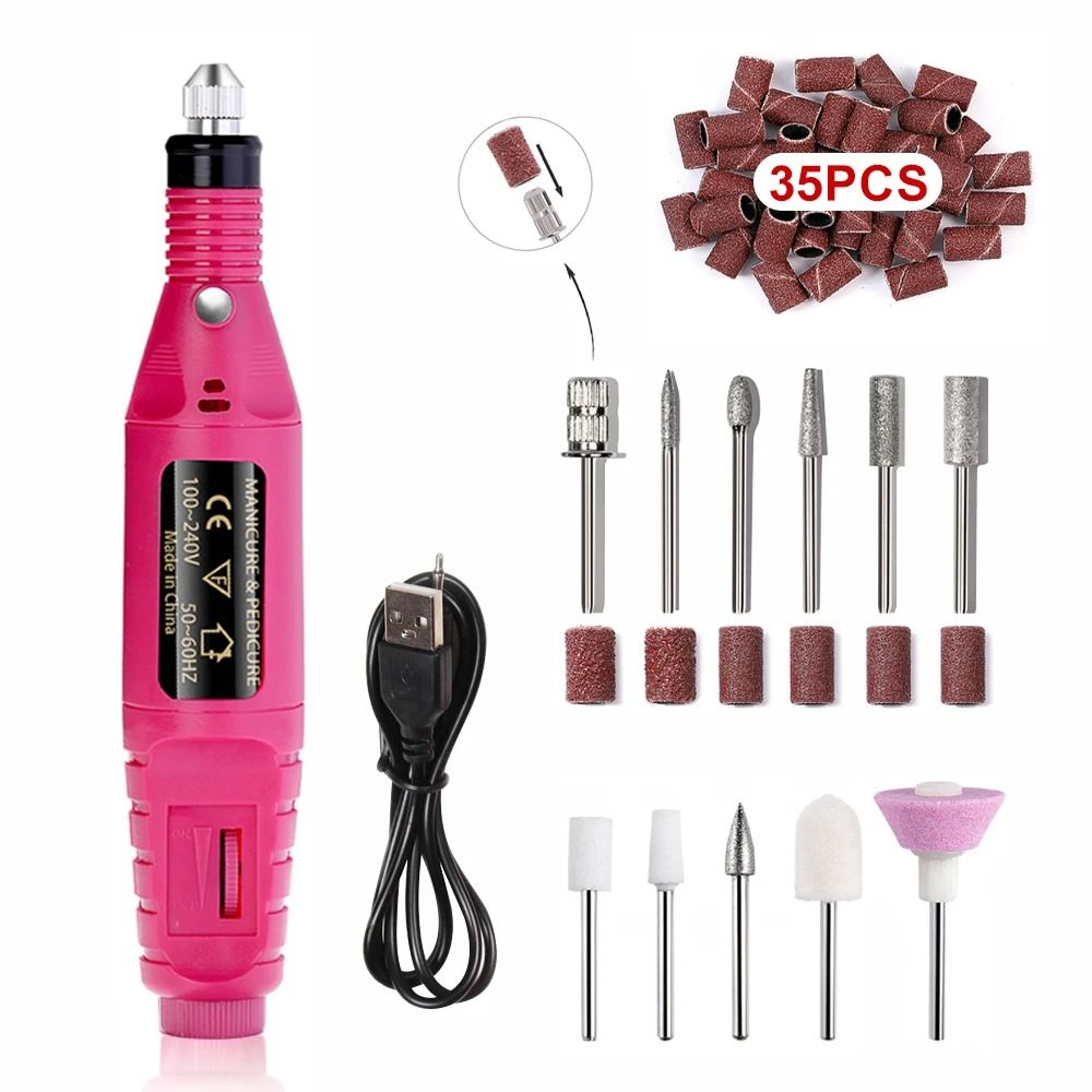 Electric Nail Drill And Sander Set 17