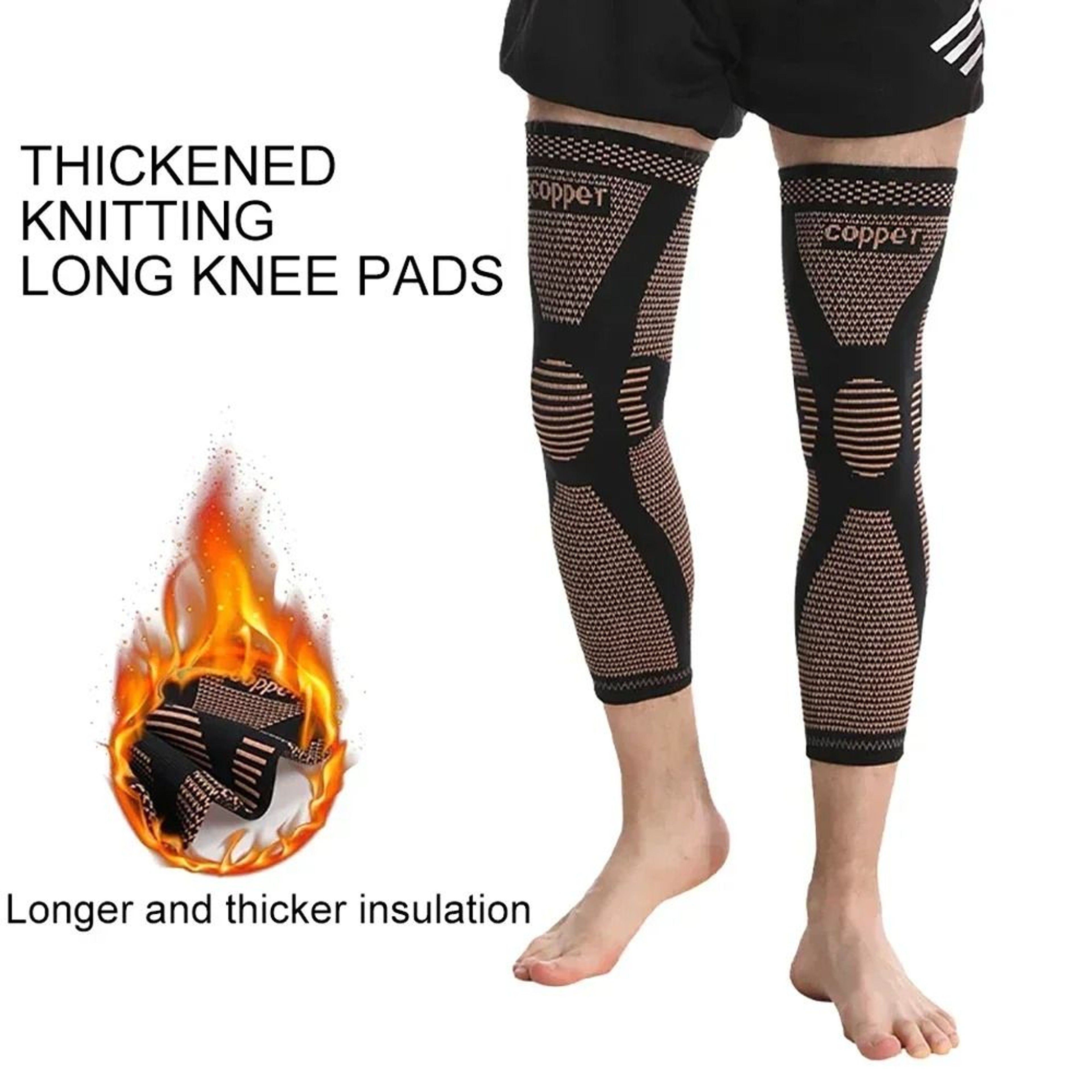 Copper Infused Compression Full Leg Sleeve 1