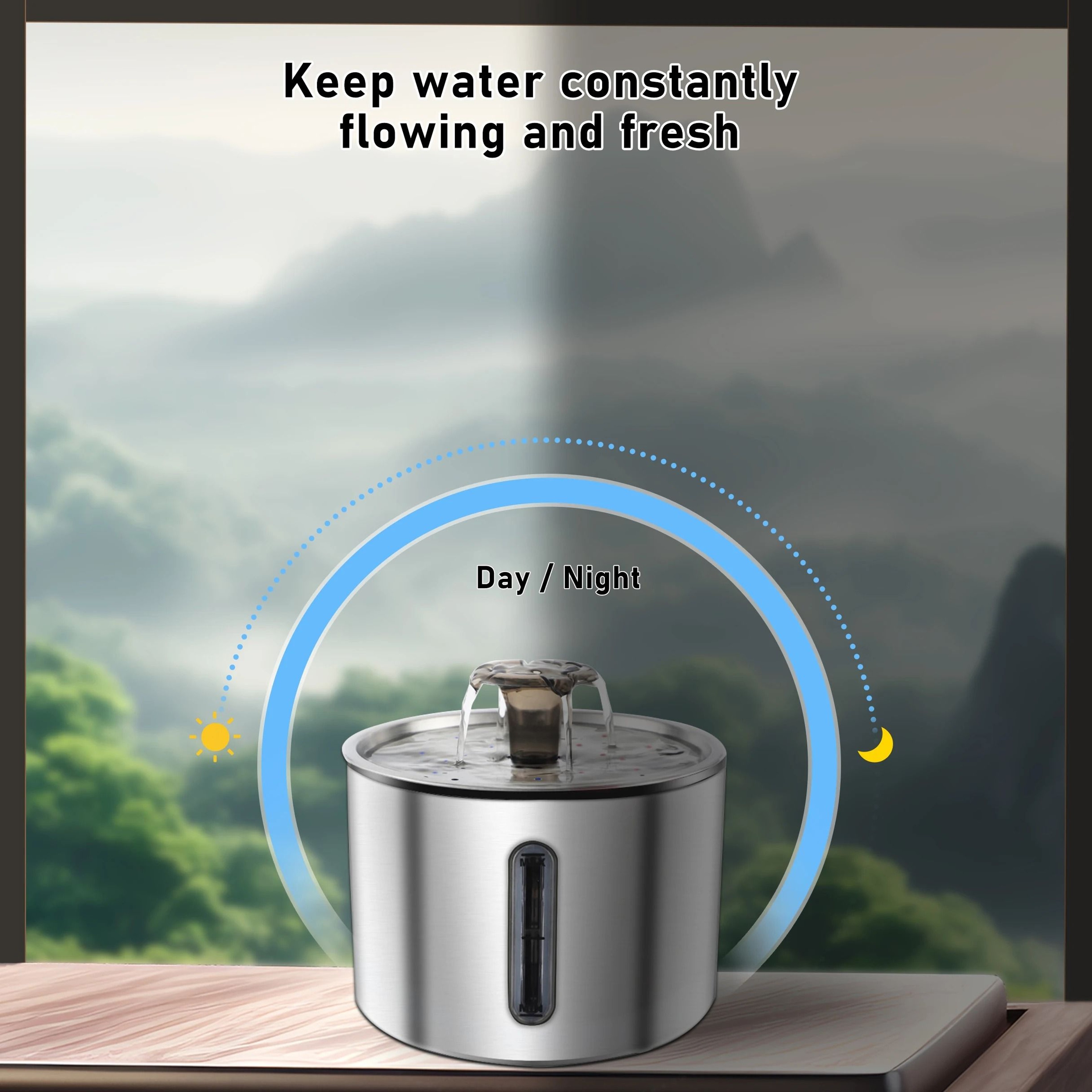 Ultra Hygiene Stainless Steel Pet Water Fountain 4