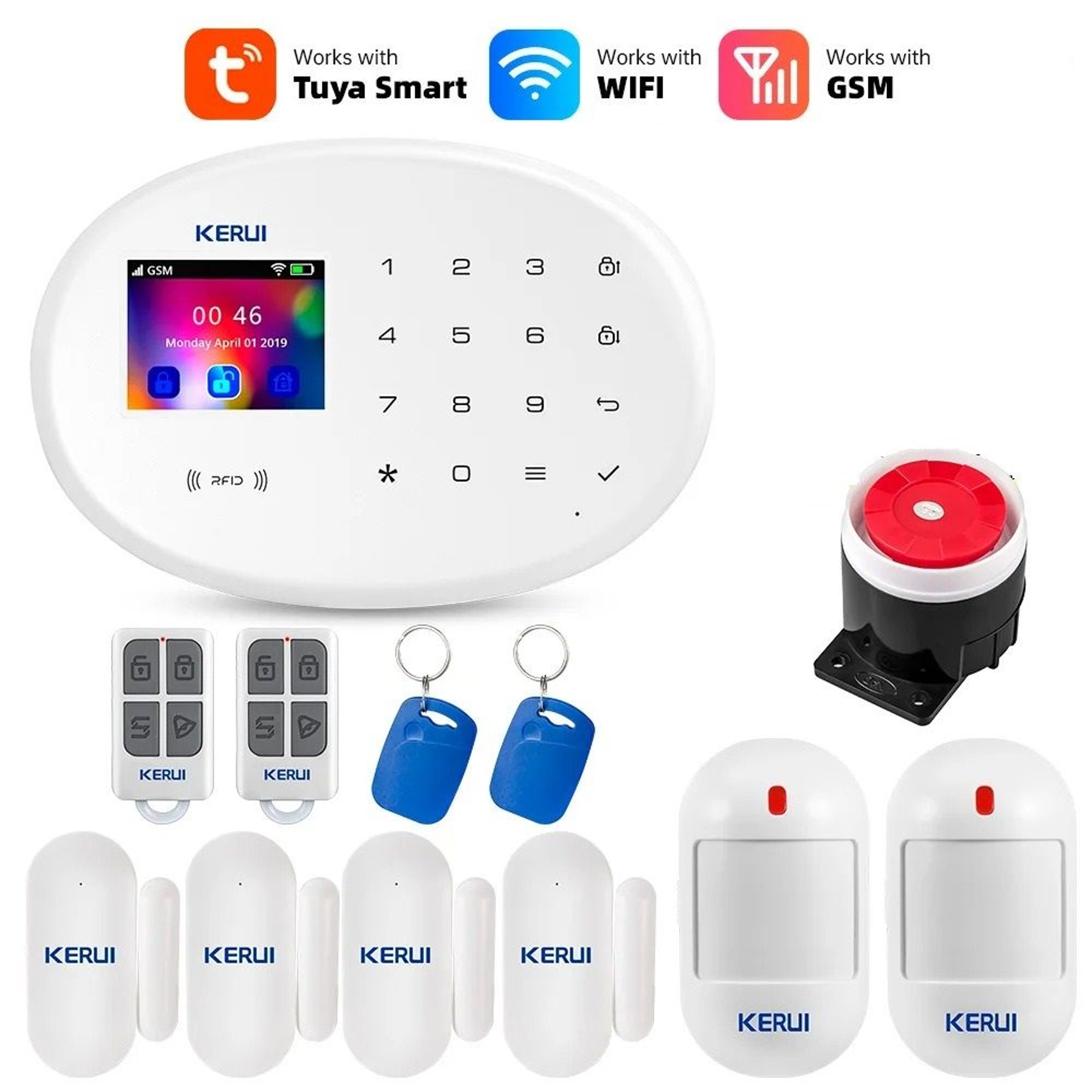 Professional WiFi  GSM Smart Security Command Center 8