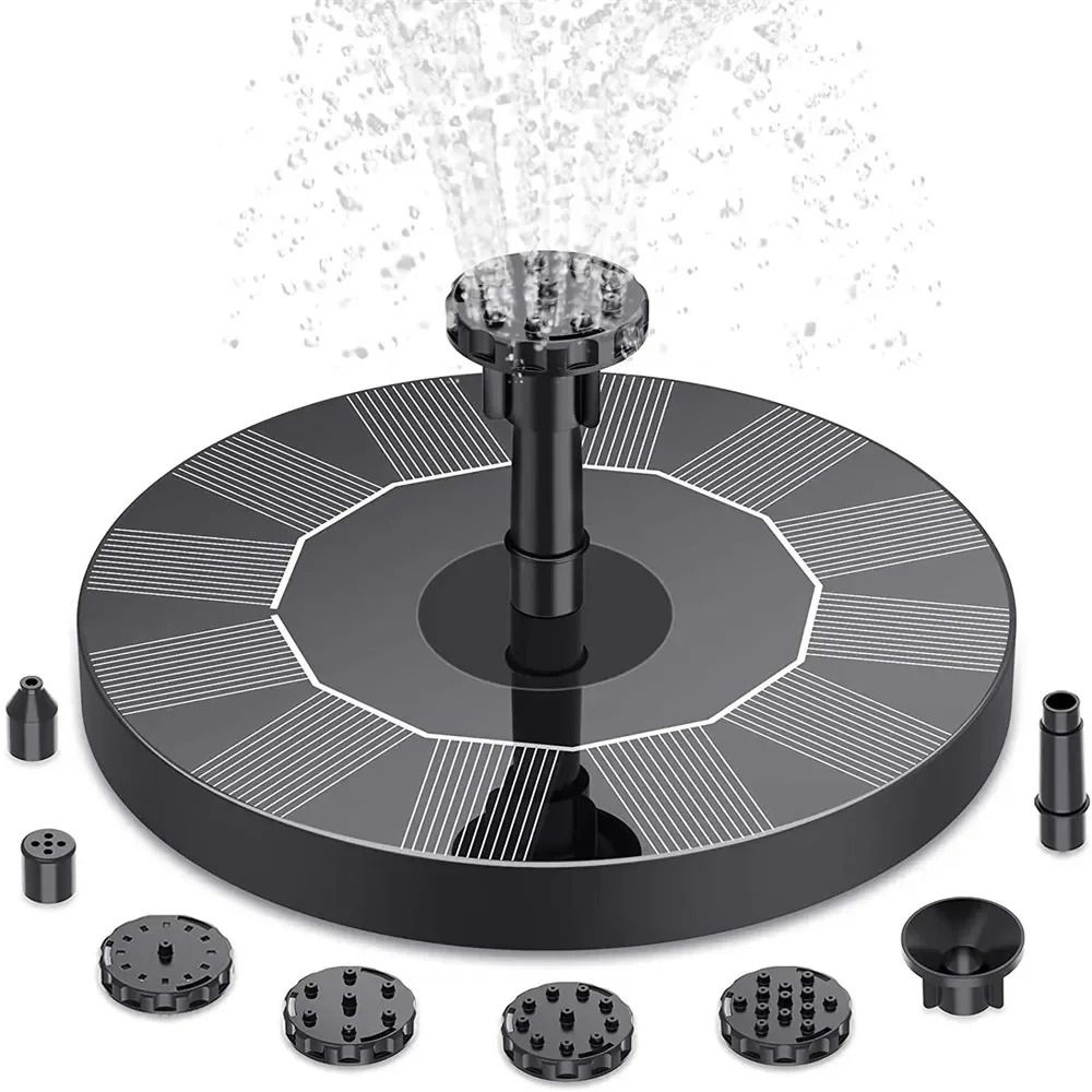 Solar Powered Floating Ecosystem Fountain 6