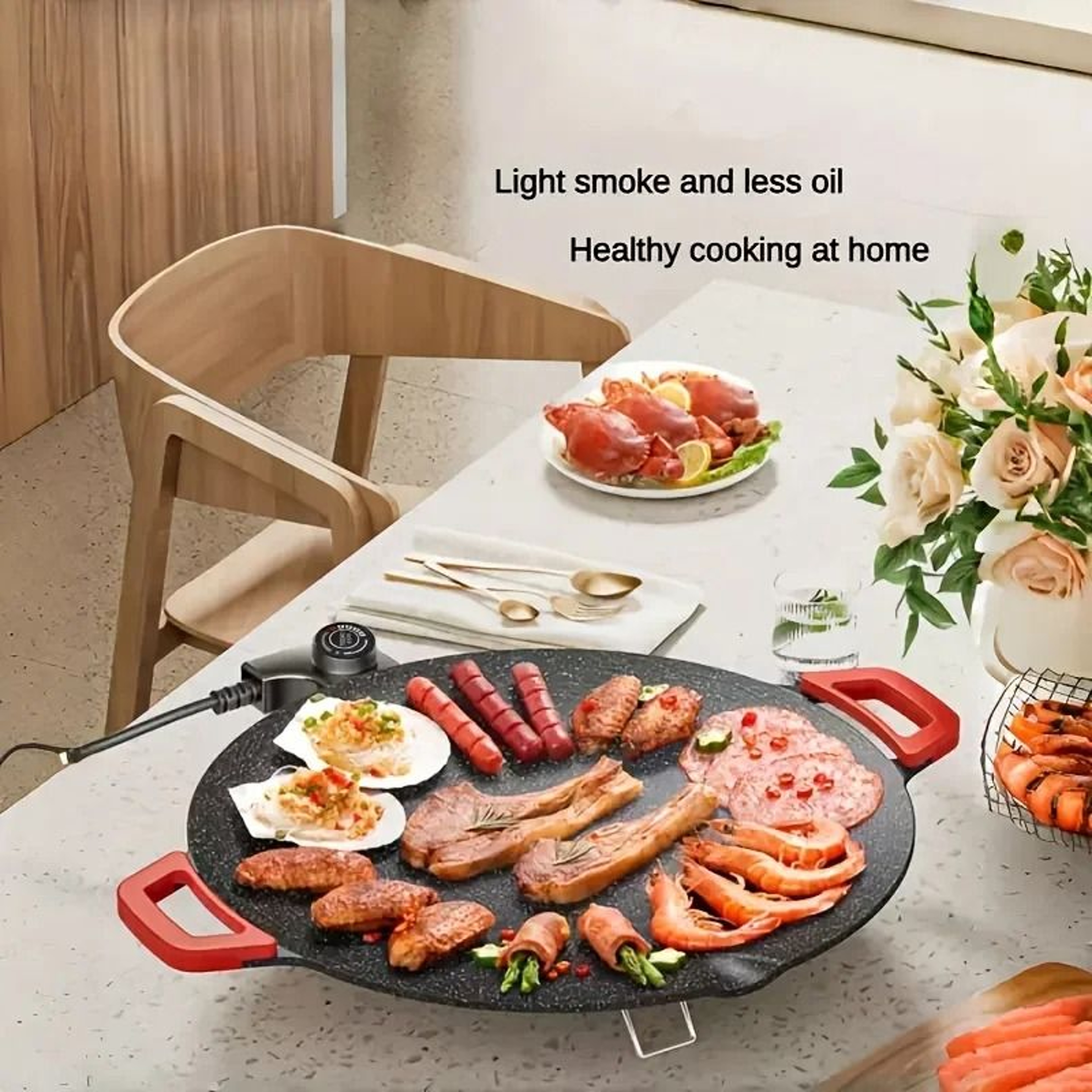 Professional Smoke Free Electric Korean Barbecue Grill 1