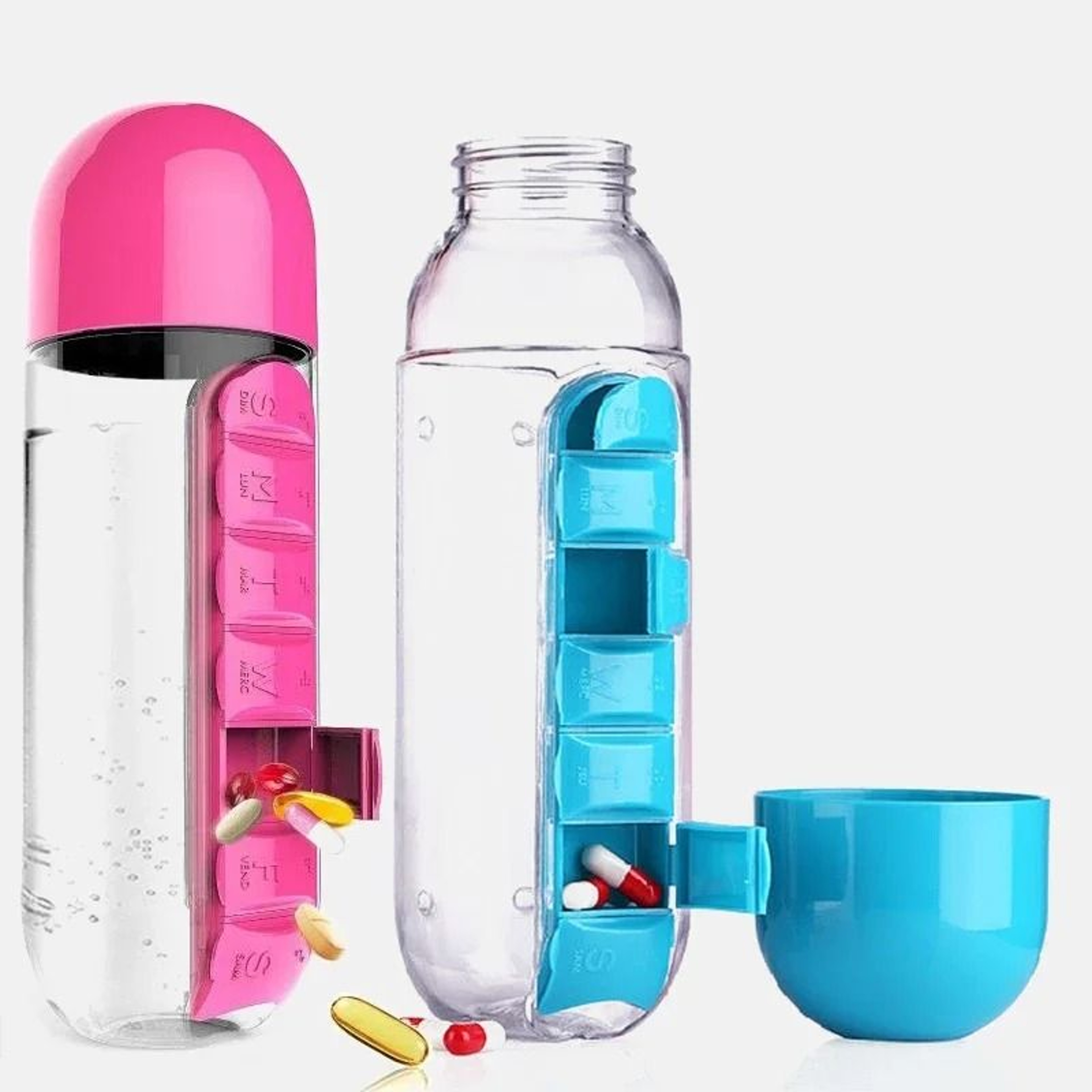Professional 2 In 1 Pill Organizer Hydration Interface 0