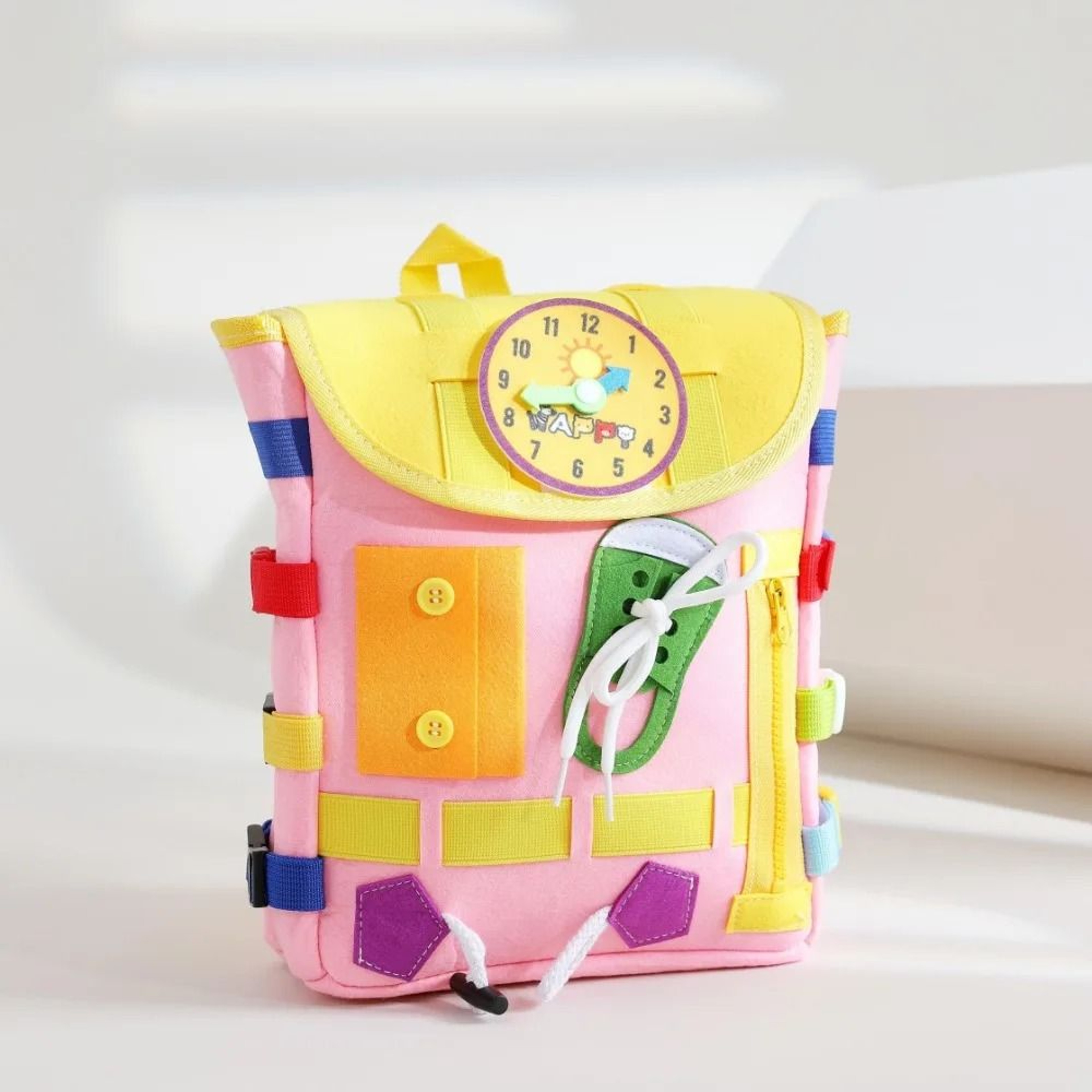 Montessori Sensory Busy Board Educational Backpack 4