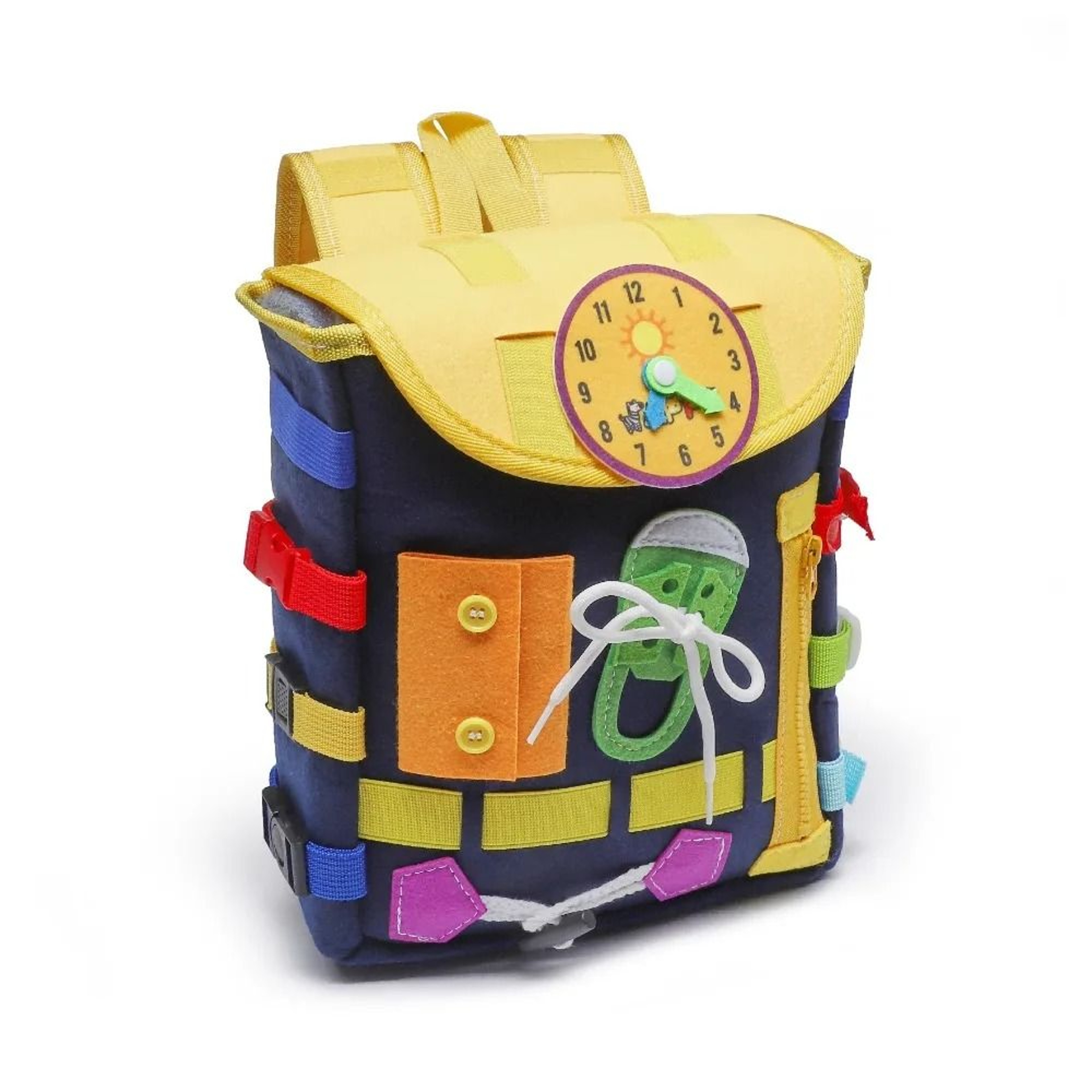 Montessori Sensory Busy Board Educational Backpack 7