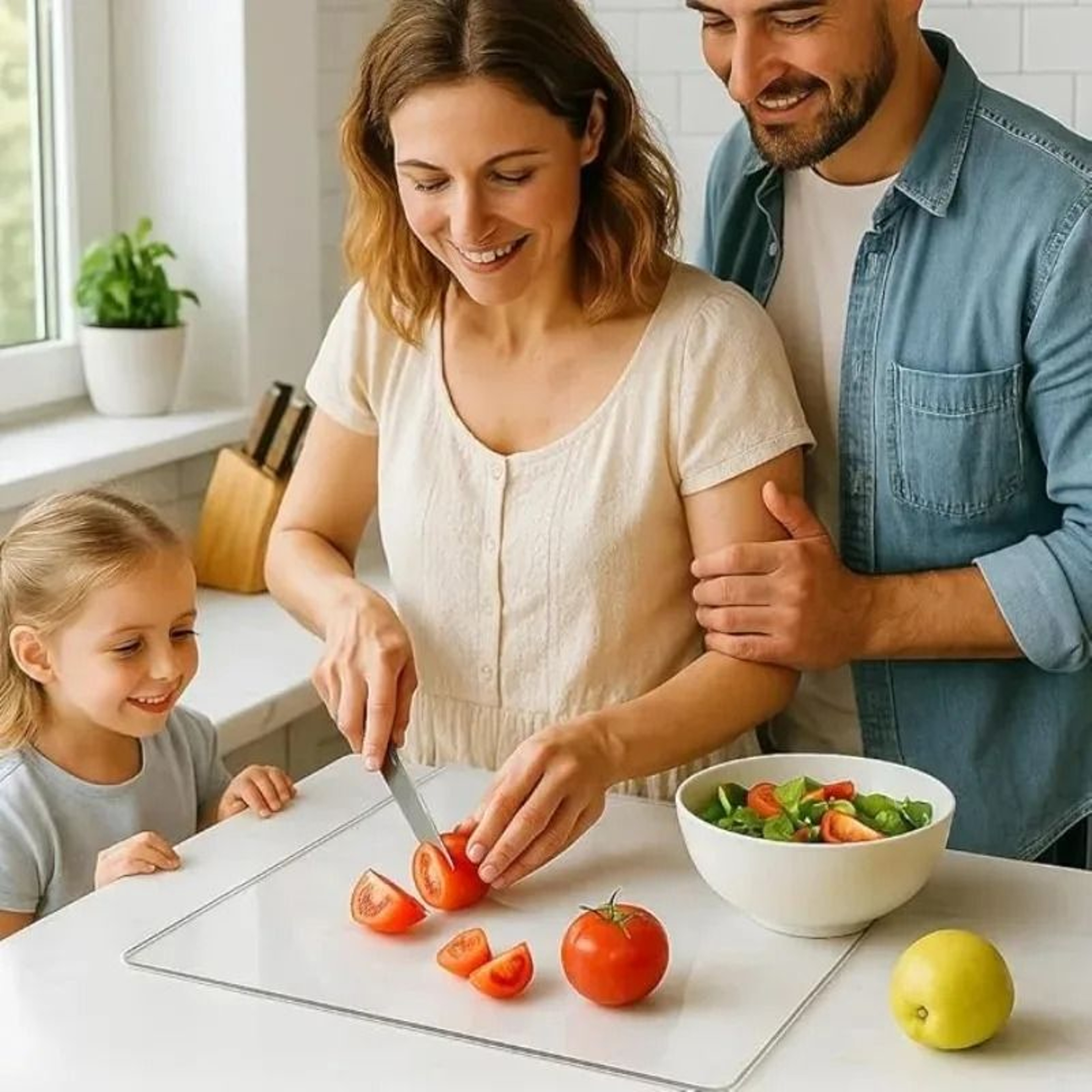 Acrylic Anti Slip Countertop Cutting Board 3