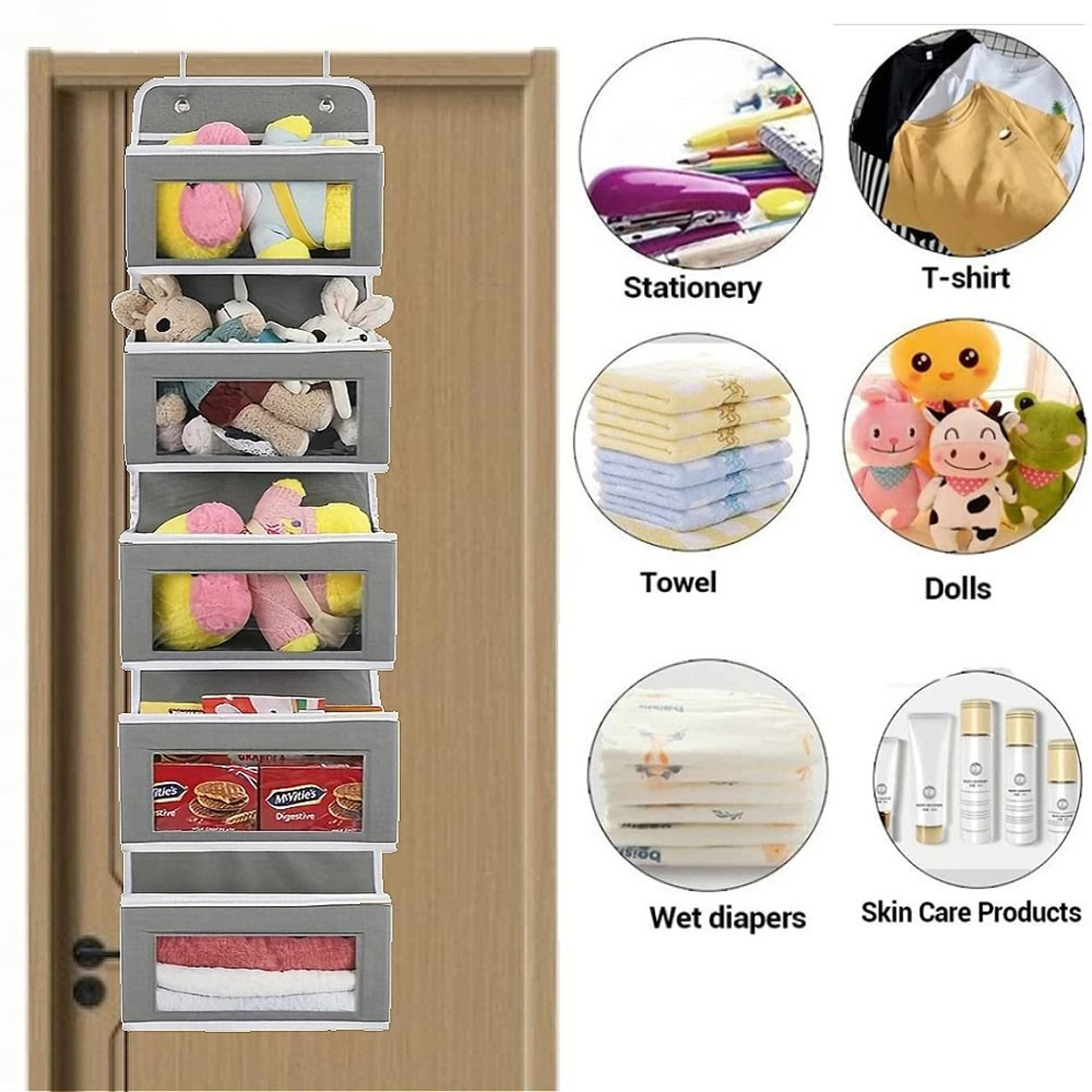 5Shelf Hanging Door Organizer 2