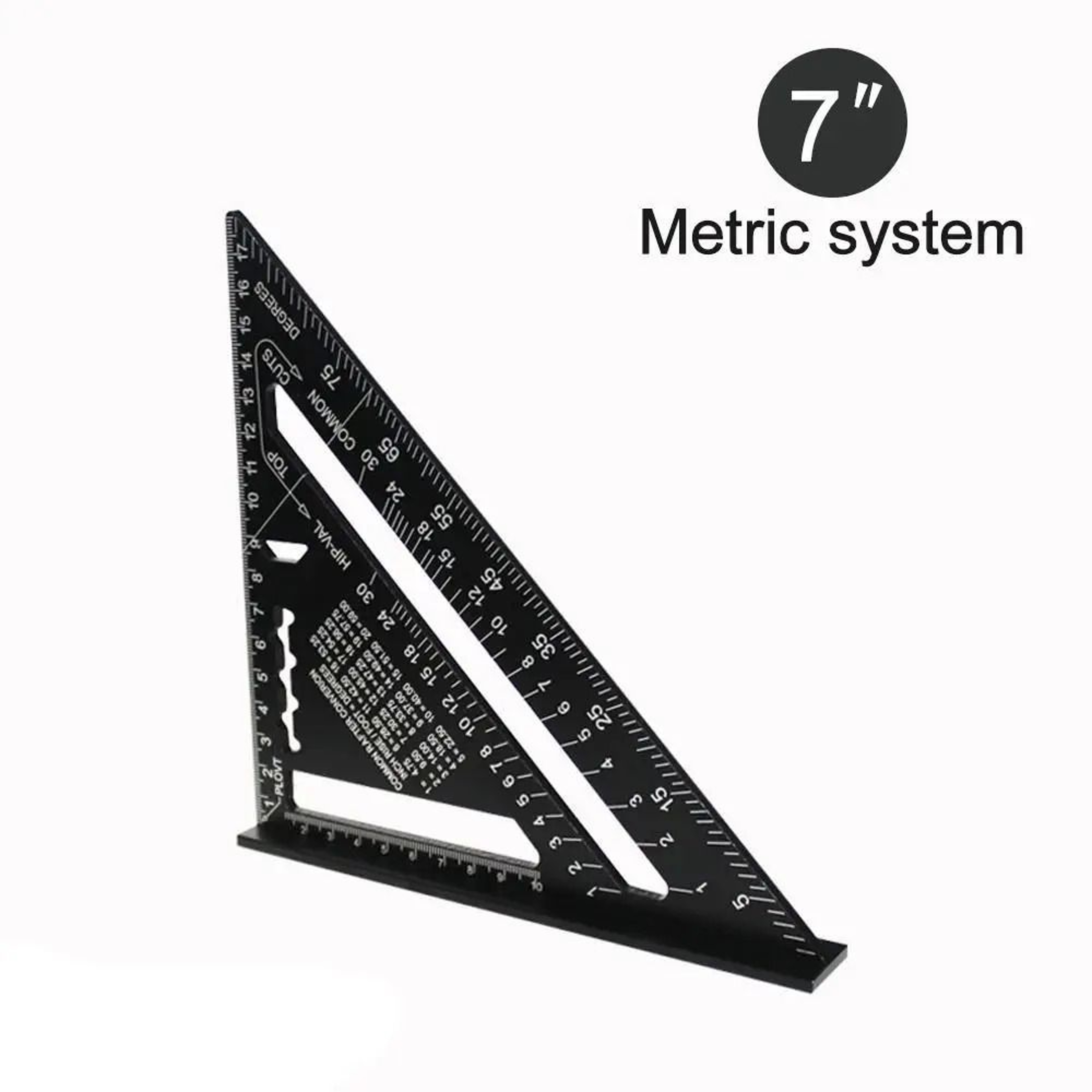 7 Inch Aluminum Alloy Triangle Ruler 8
