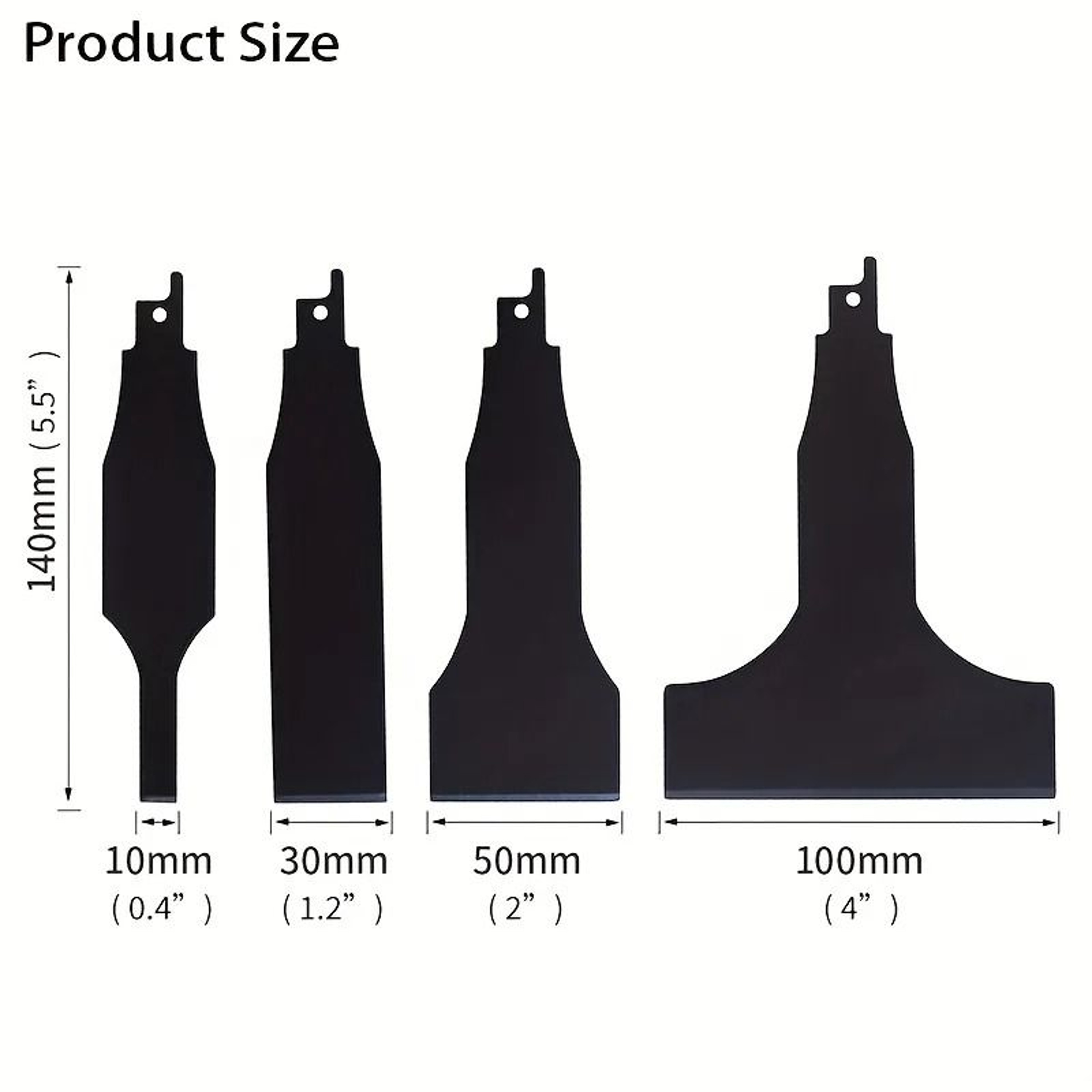 4 Piece Heavy Duty Reciprocating Saw Scraper Set 1