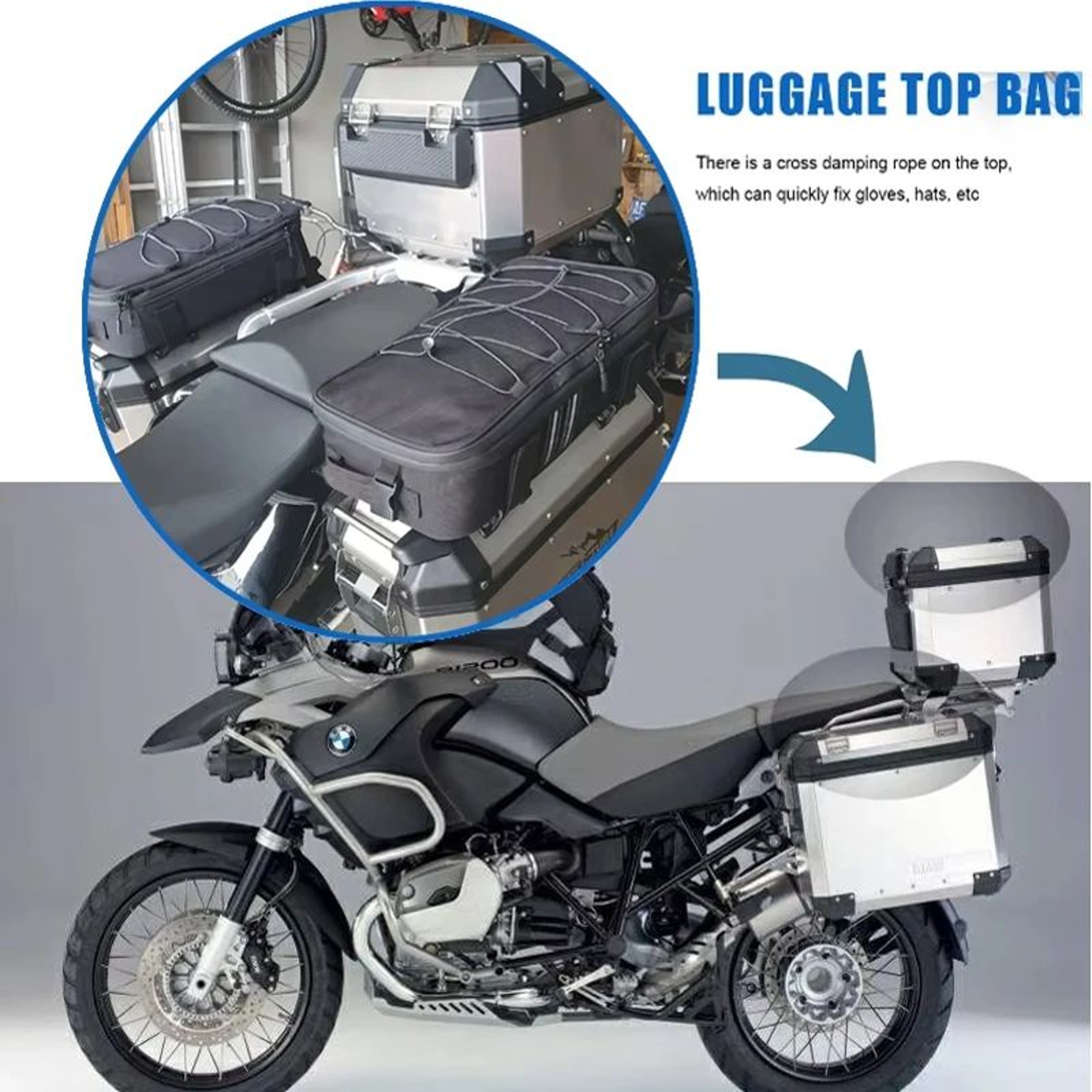 Motorcycle Saddlebag Set For BMW And Benelli Touring Models 4