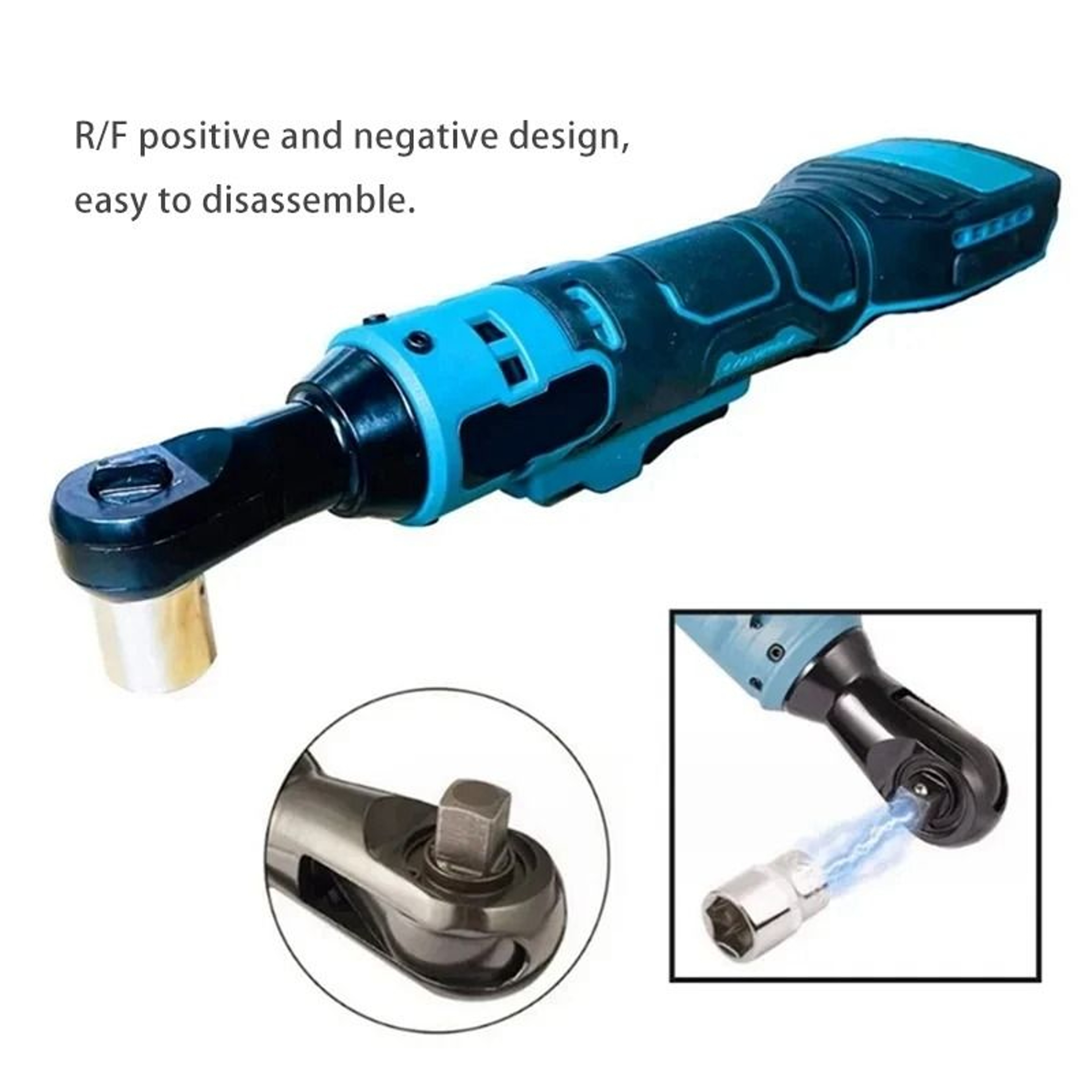 Heavy Duty Cordless Electric Ratchet Wrench 2