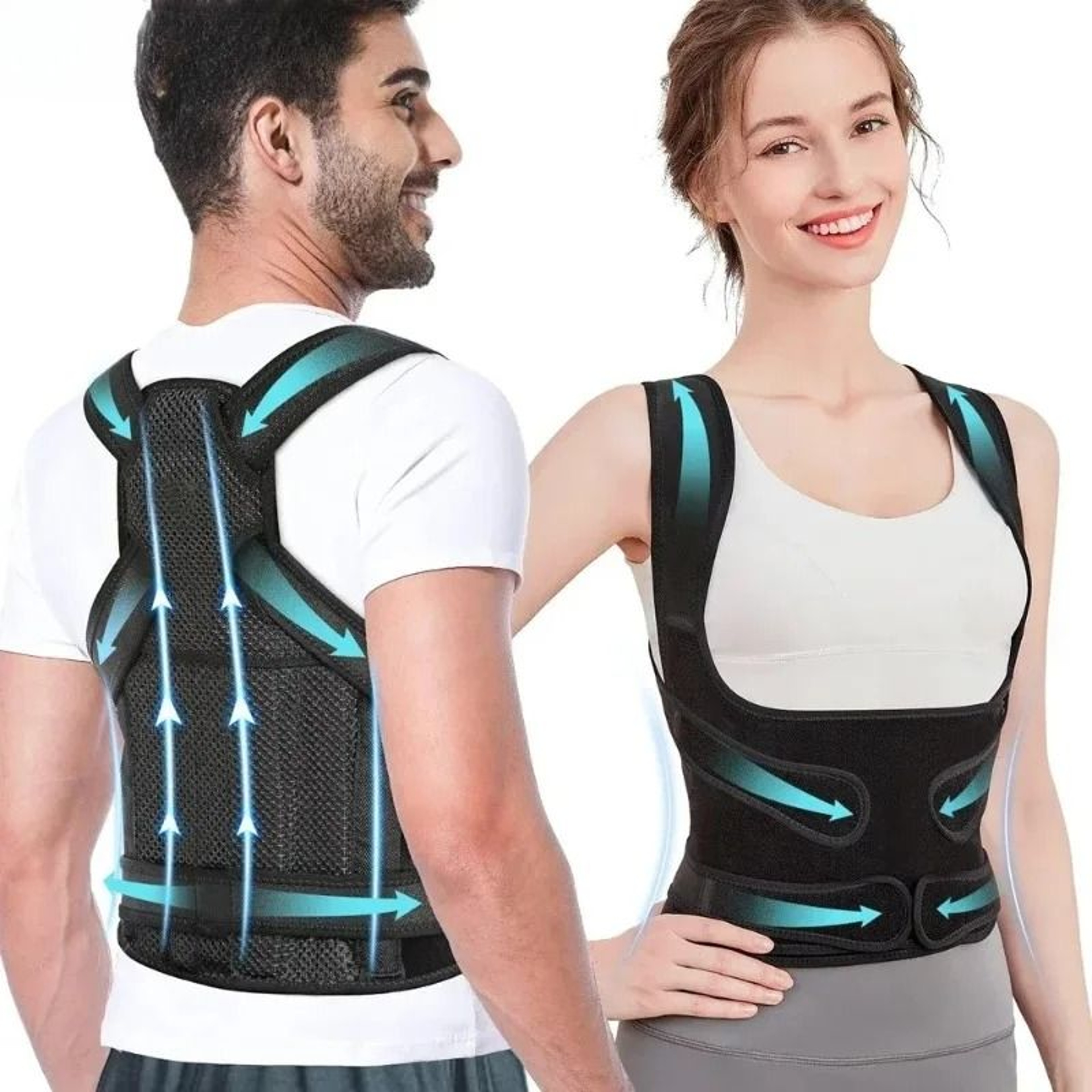Medical Grade Full Back Spine Realignment Brace 0
