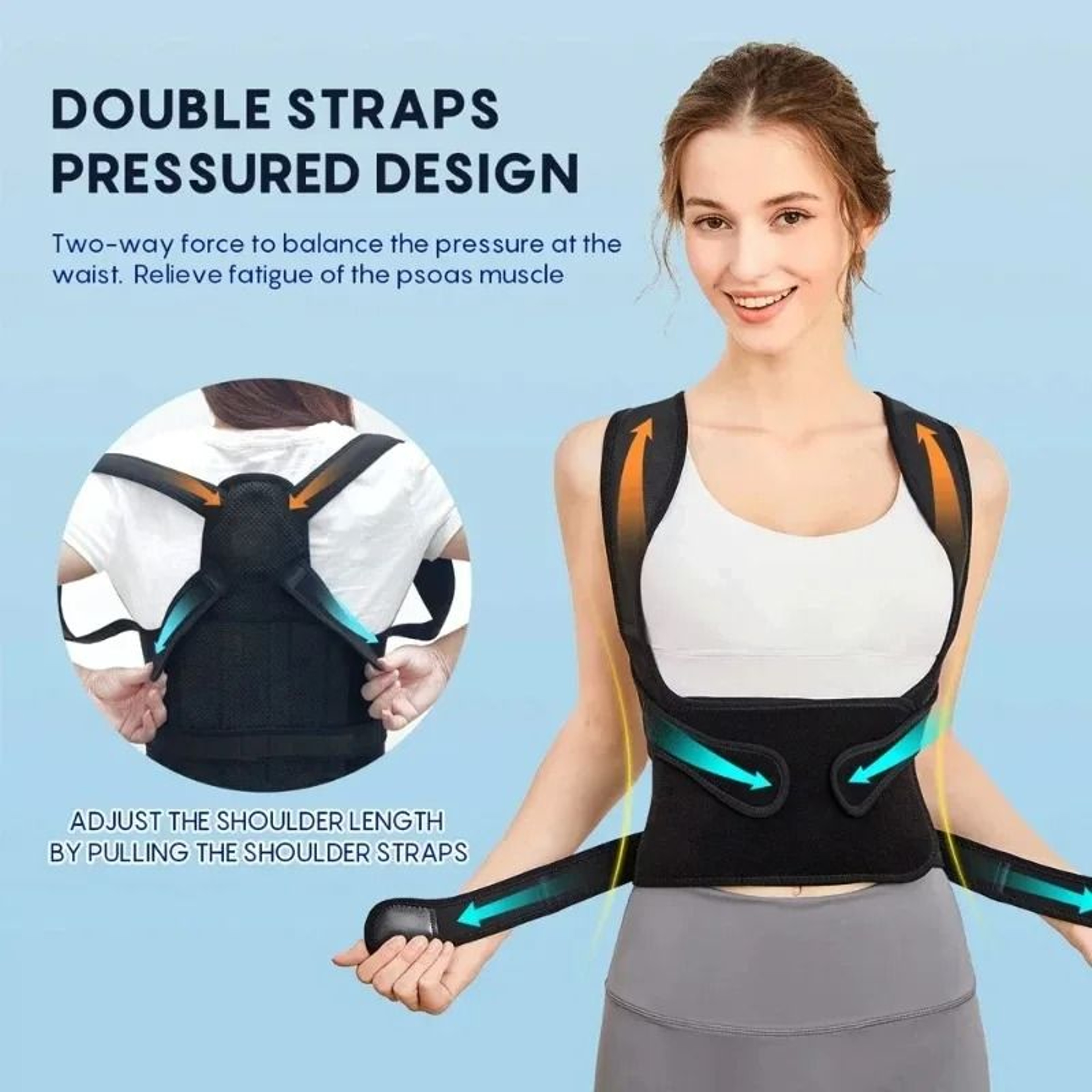 Medical Grade Full Back Spine Realignment Brace 1