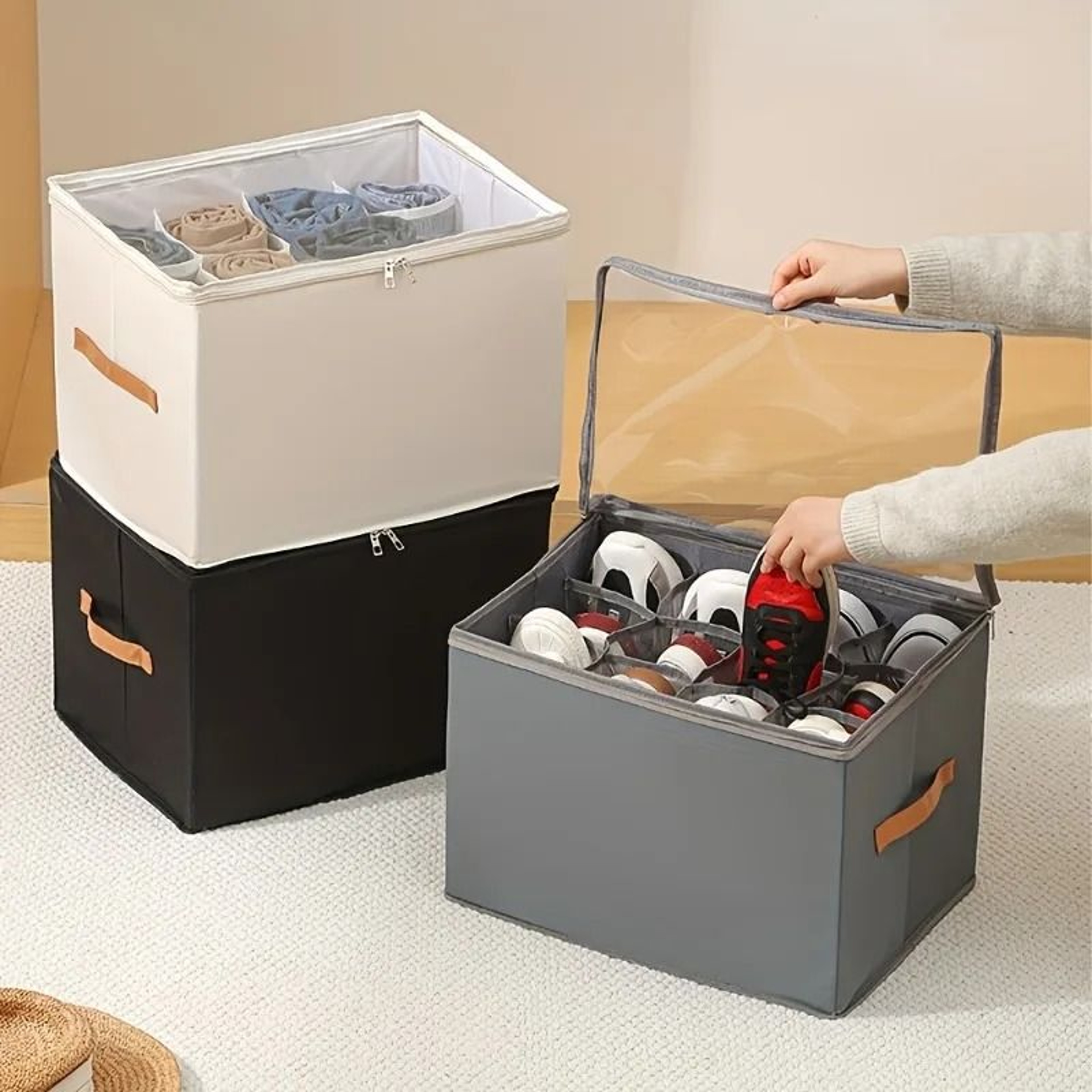 Foldable Oxford Fabric Professional Shoe Organizer 2