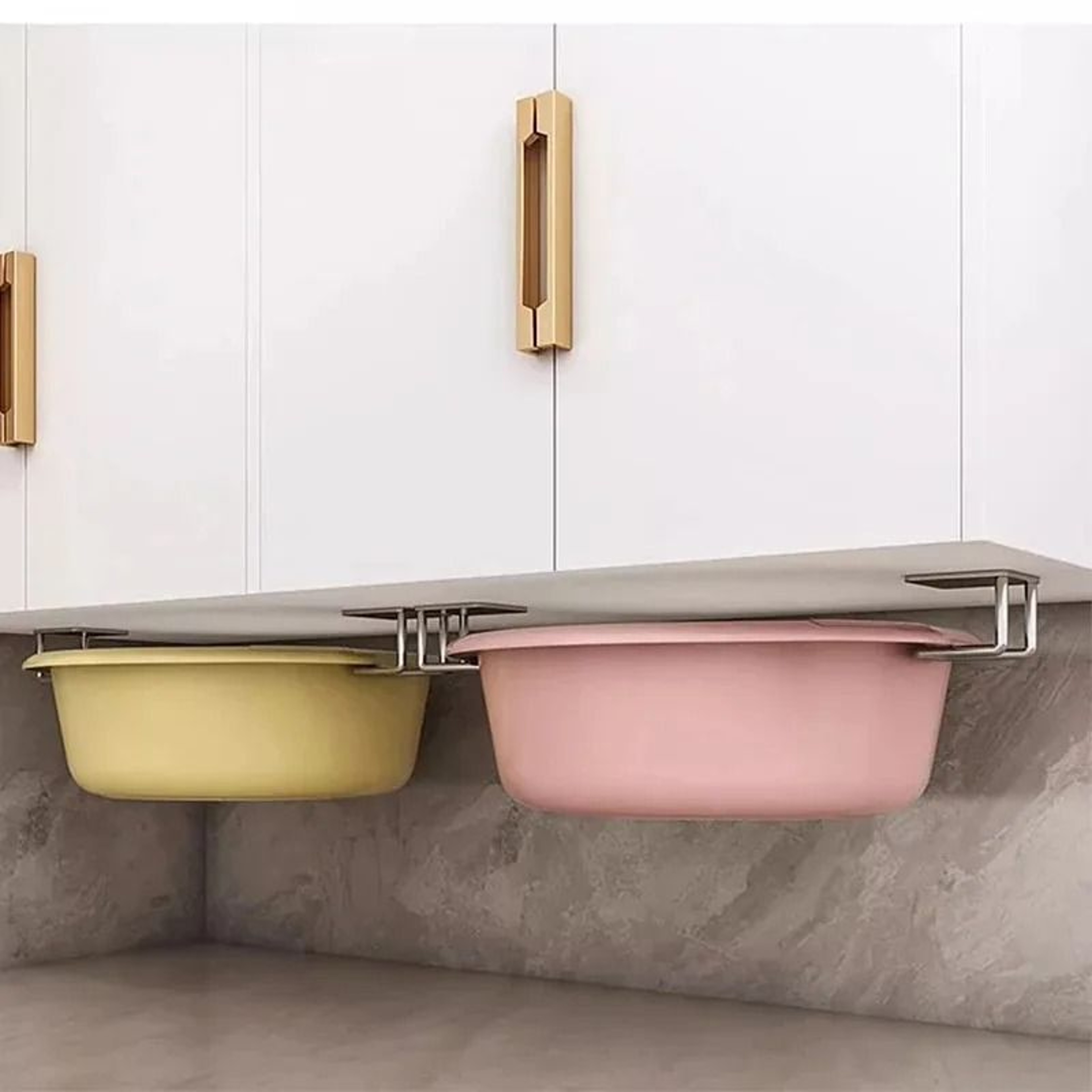 Drill Free Stainless Steel Culinary Storage Rack 3