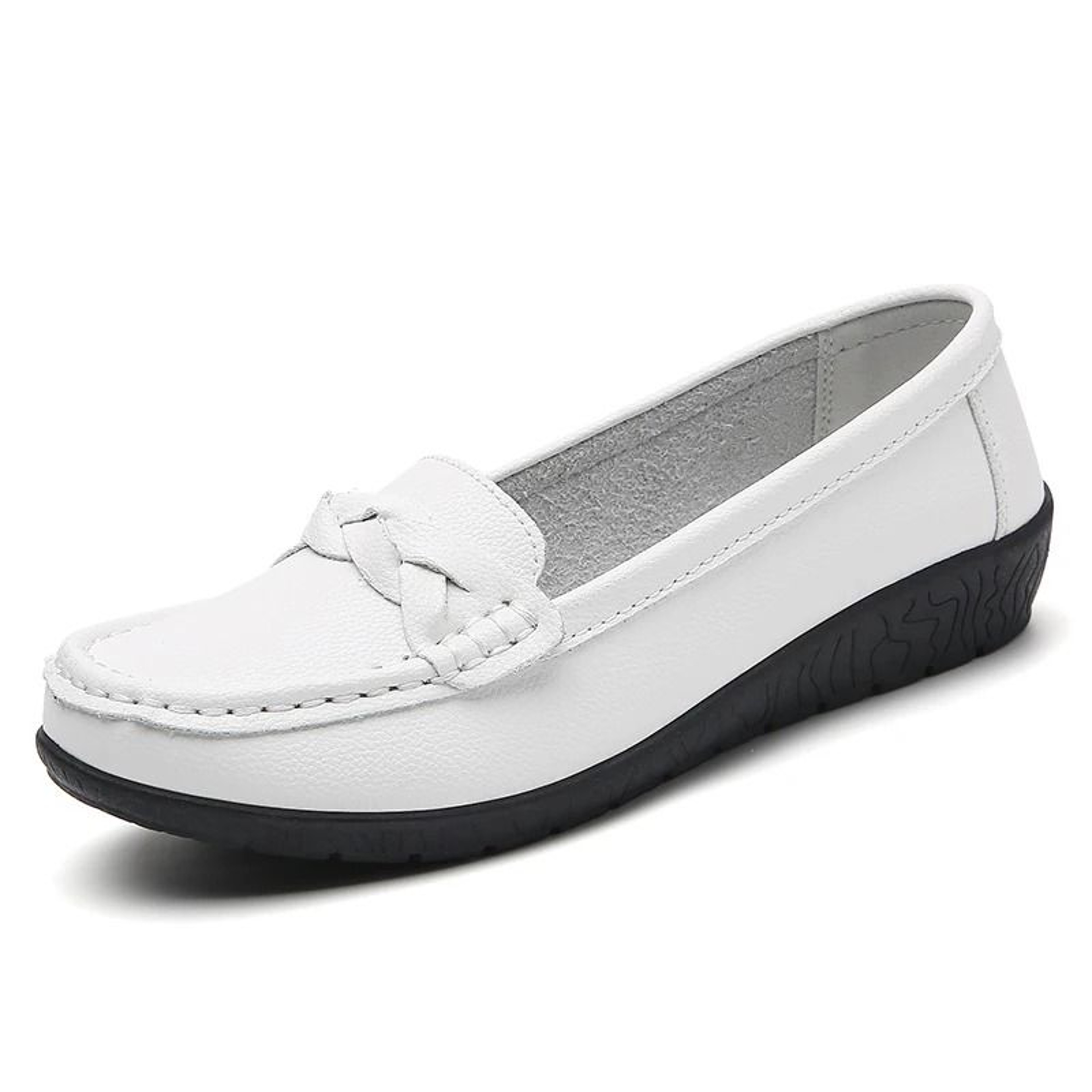 Womens Soft Leather Casual Loafers 4