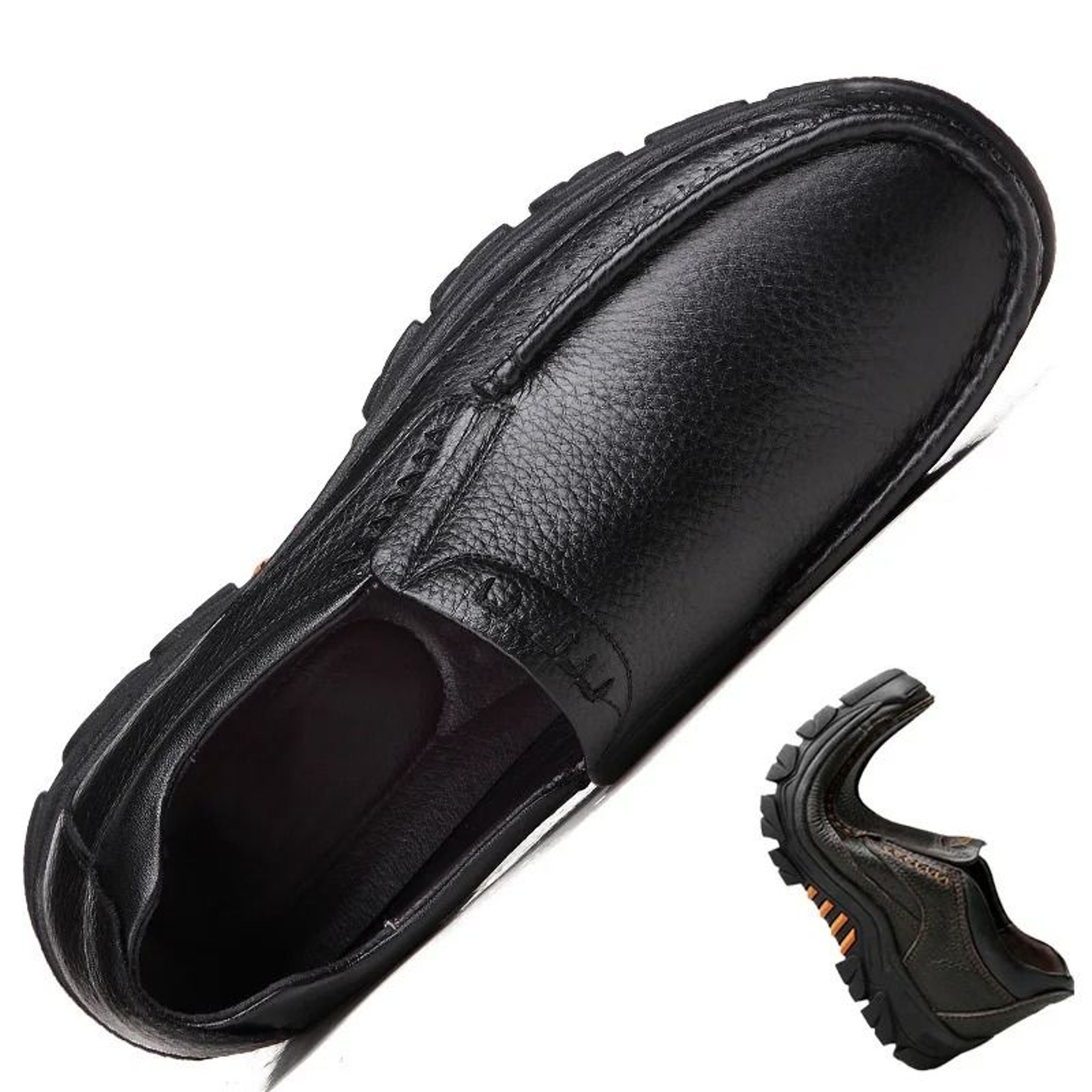Handcrafted Genuine Cowhide Slip On Loafers 5