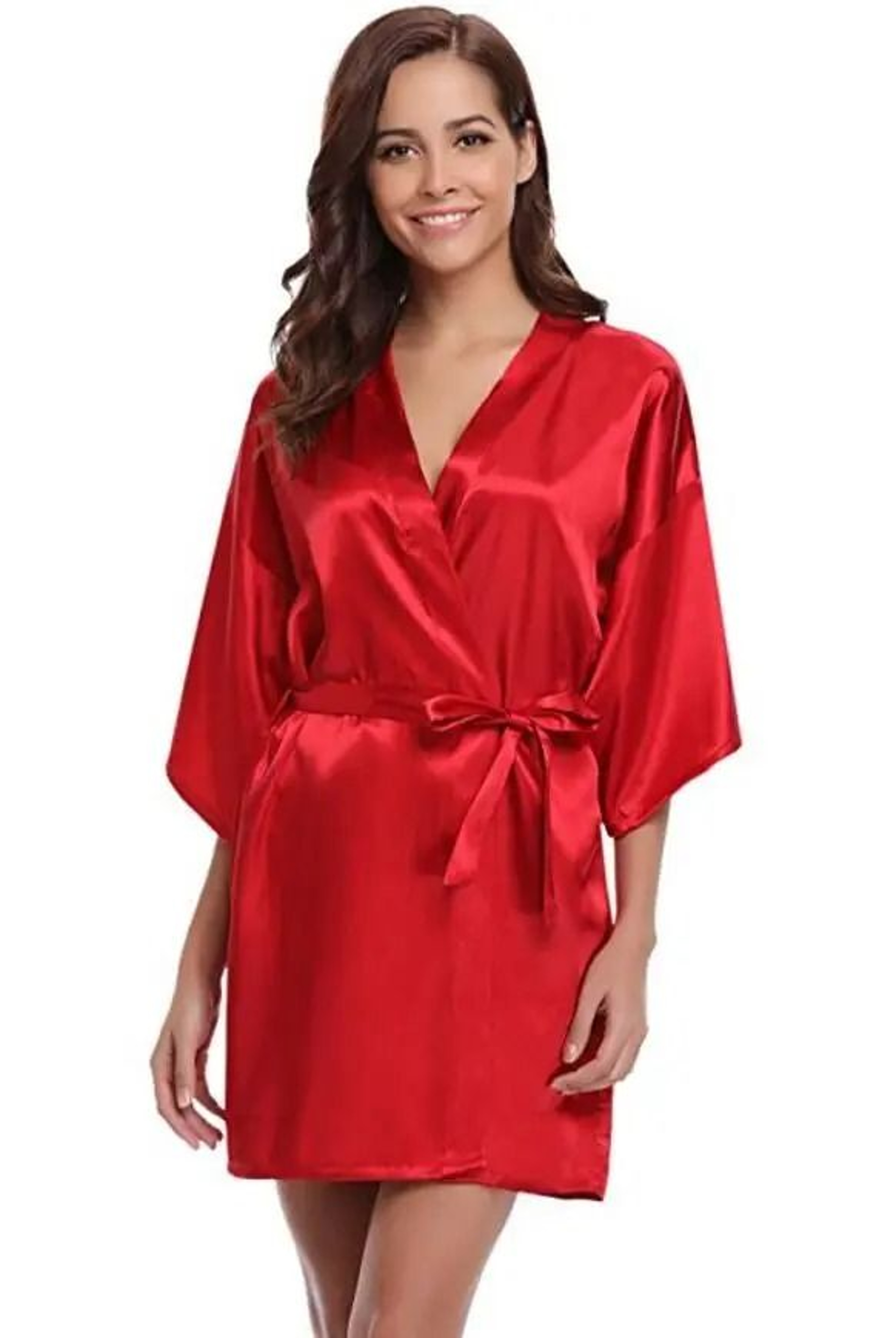 Womens Silk Kimono Bridesmaid Robe 14