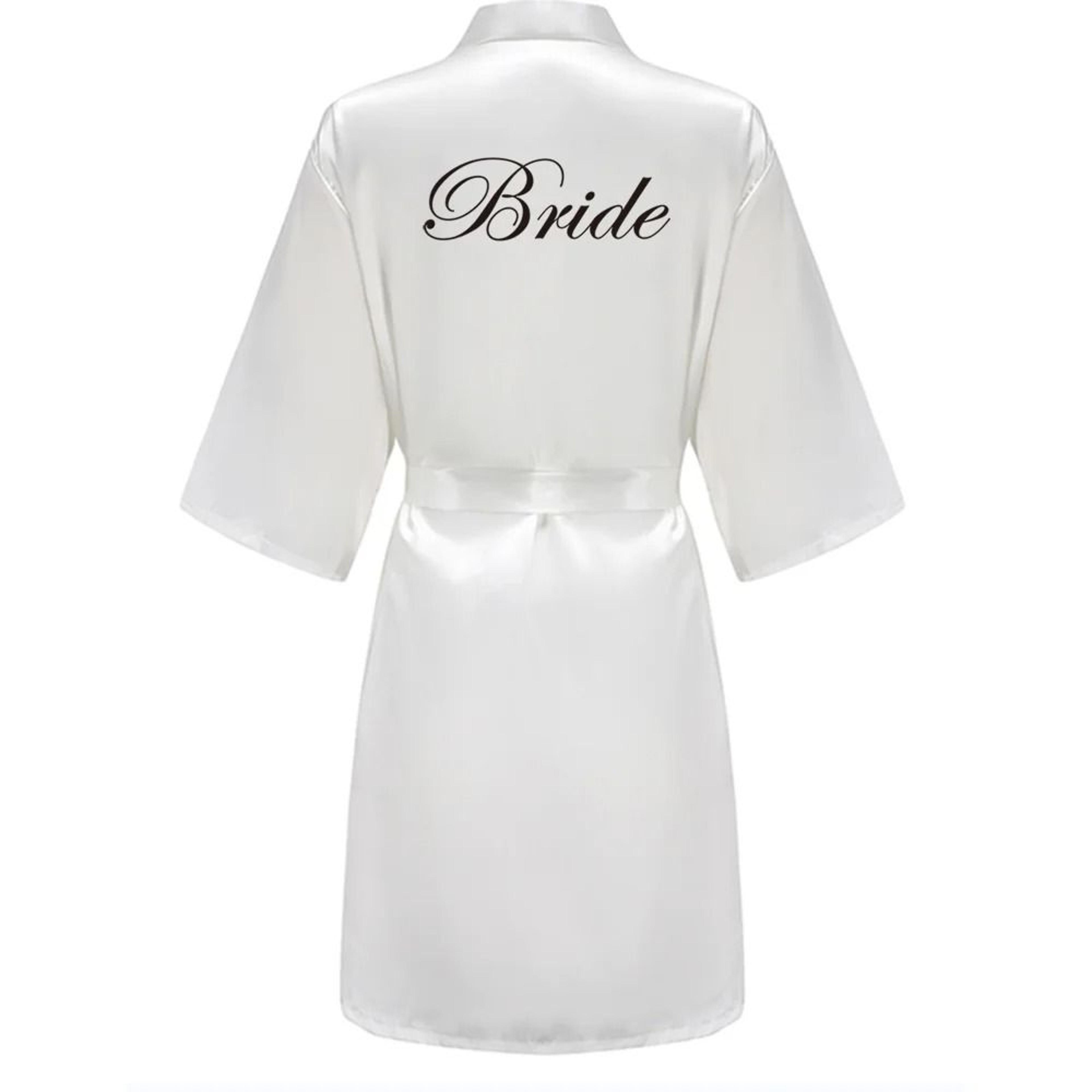 Womens Grass Green Bride And Bridesmaid Satin Robes 9