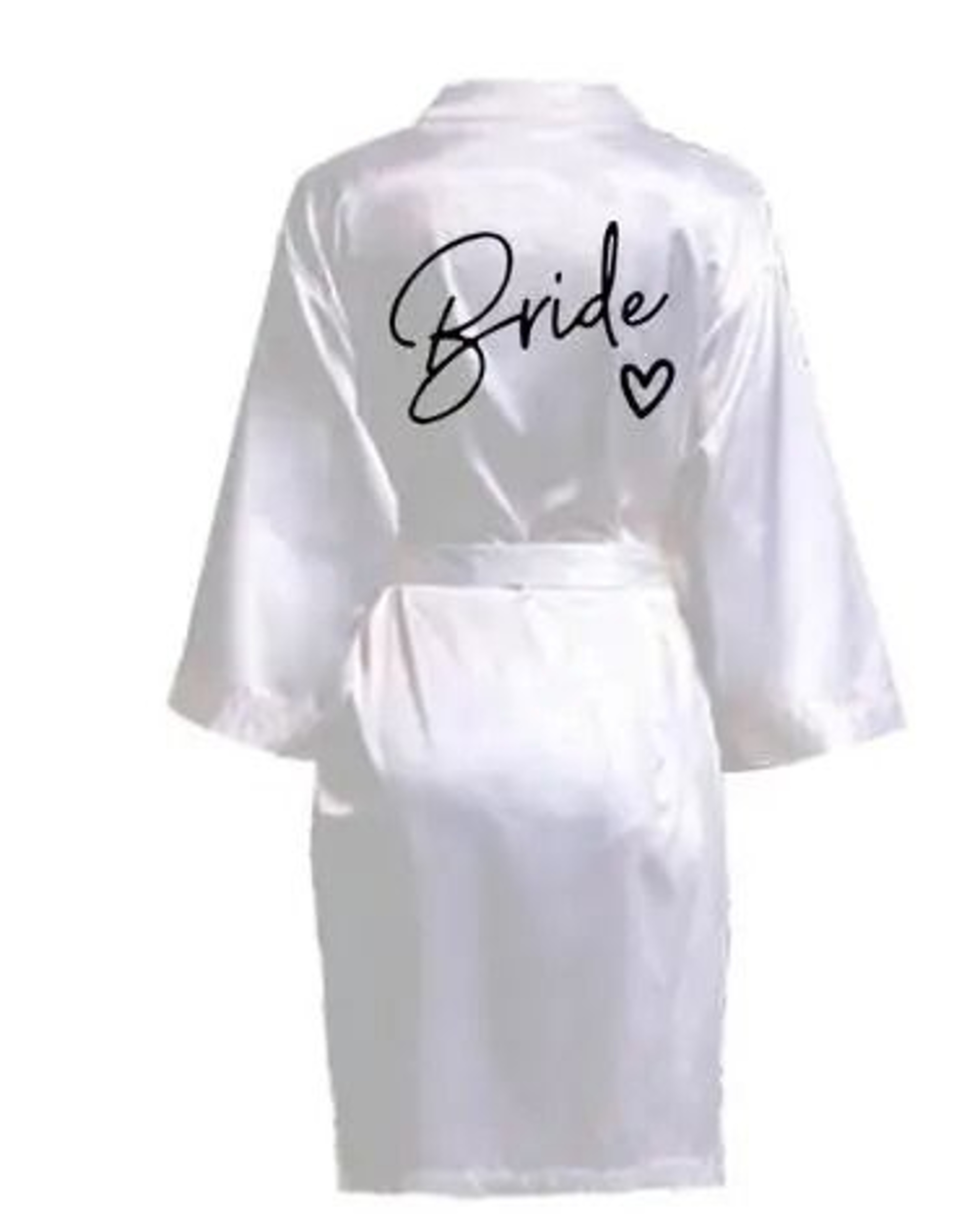 Womens Team Bride Satin Kimono Robe 2