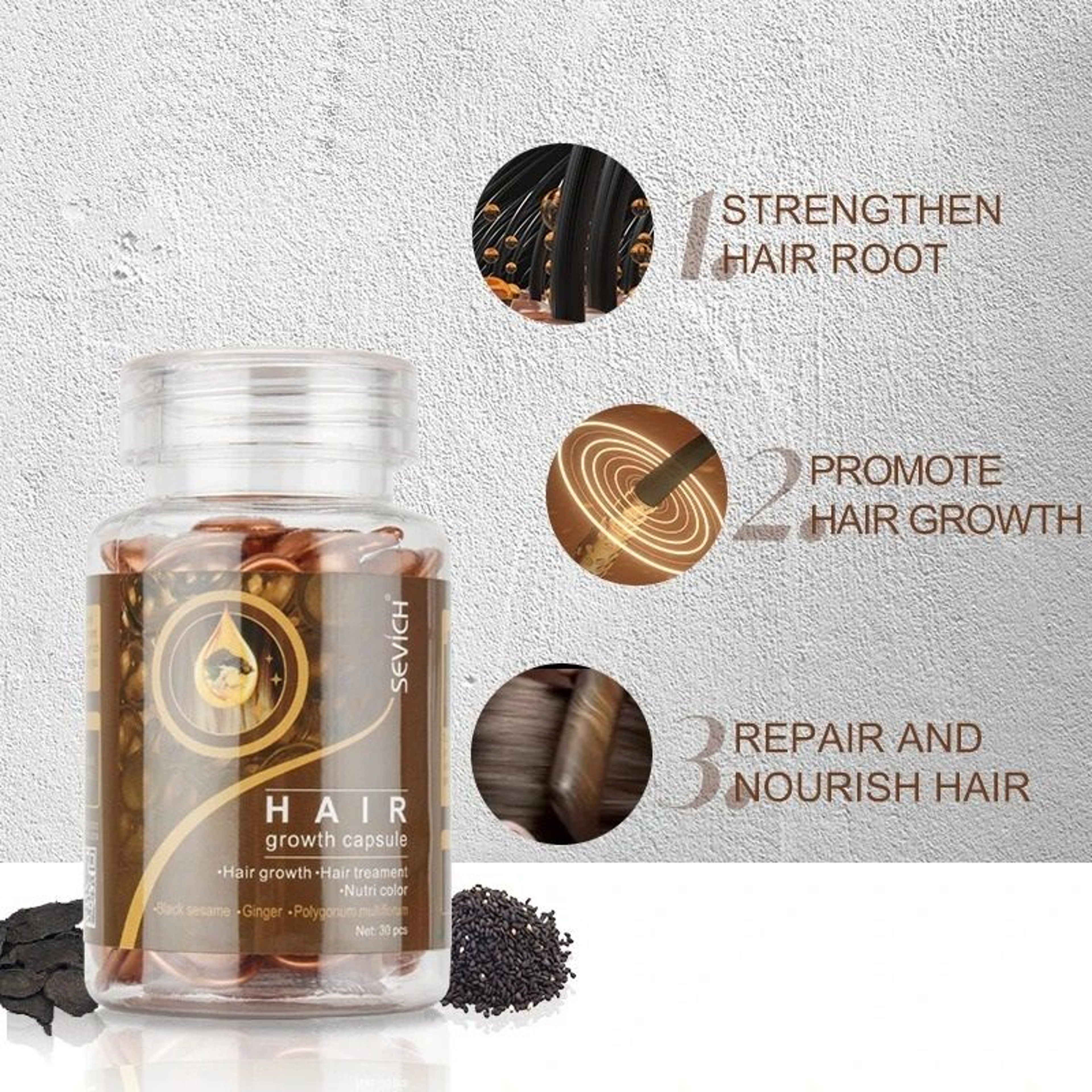 Advanced Polygonum And Ginger Hair Revitalizing Serum Capsules 2