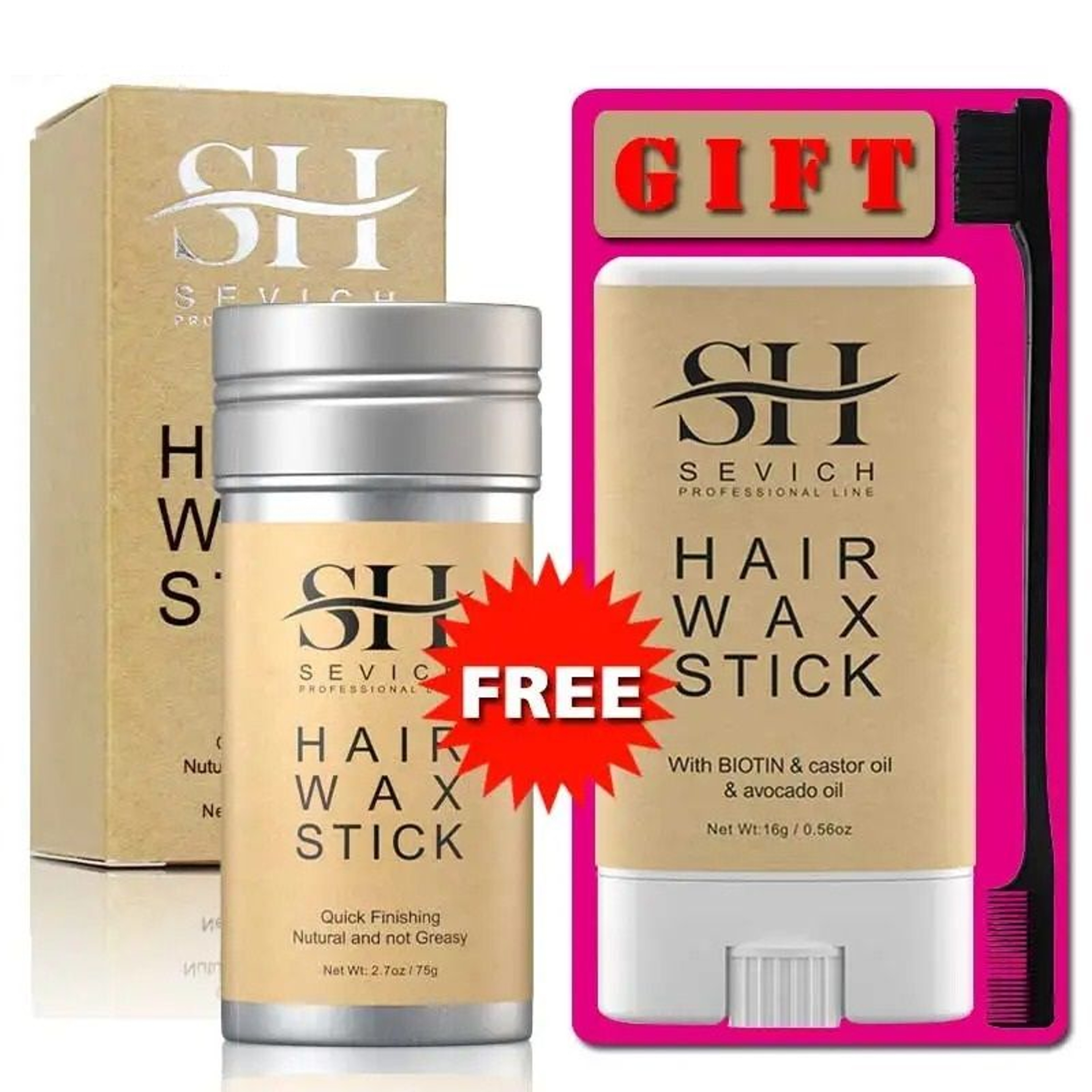 Precision Hair Wax Stick And Edge Control Kit 0