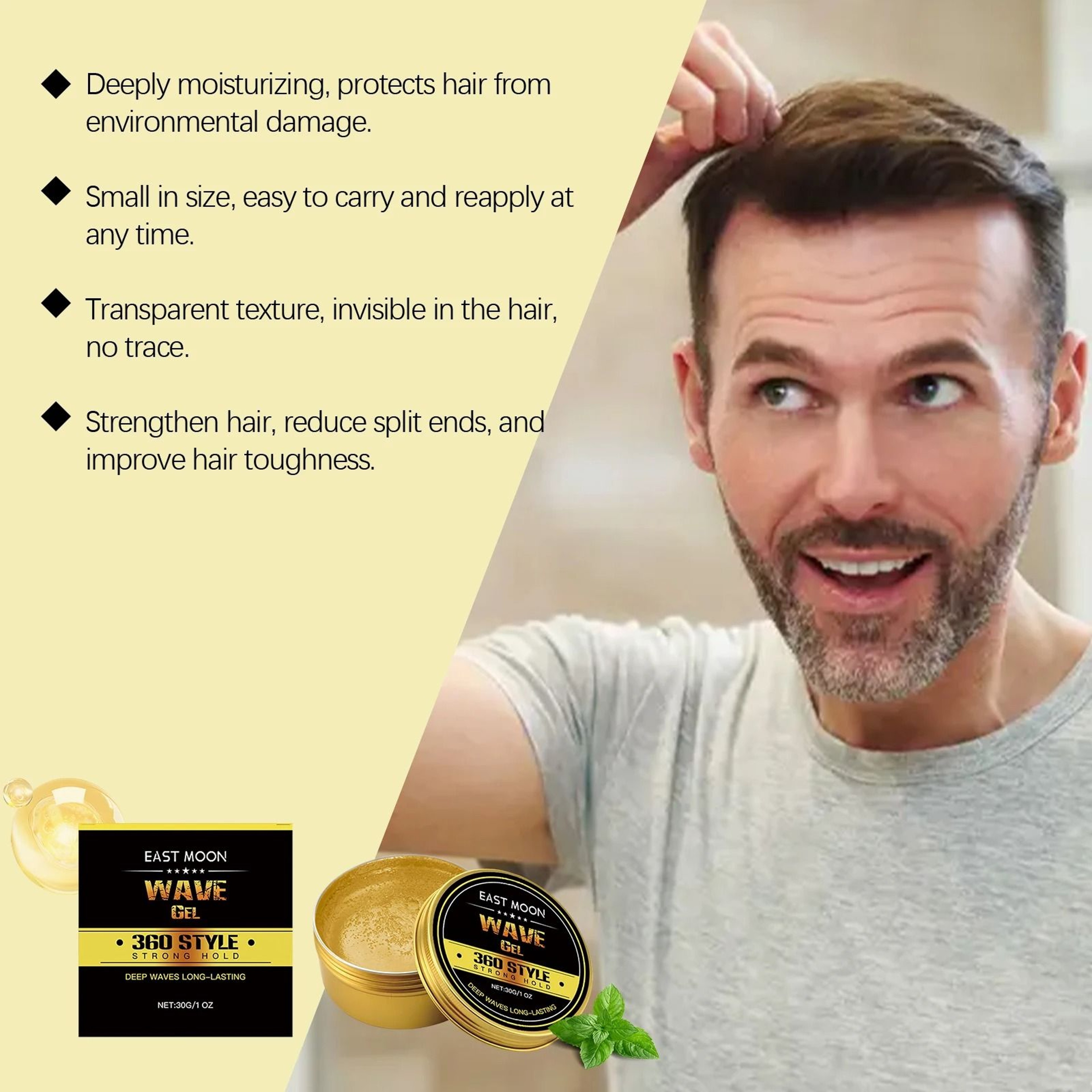 Professional Argan Oil Infused Styling Wax 1
