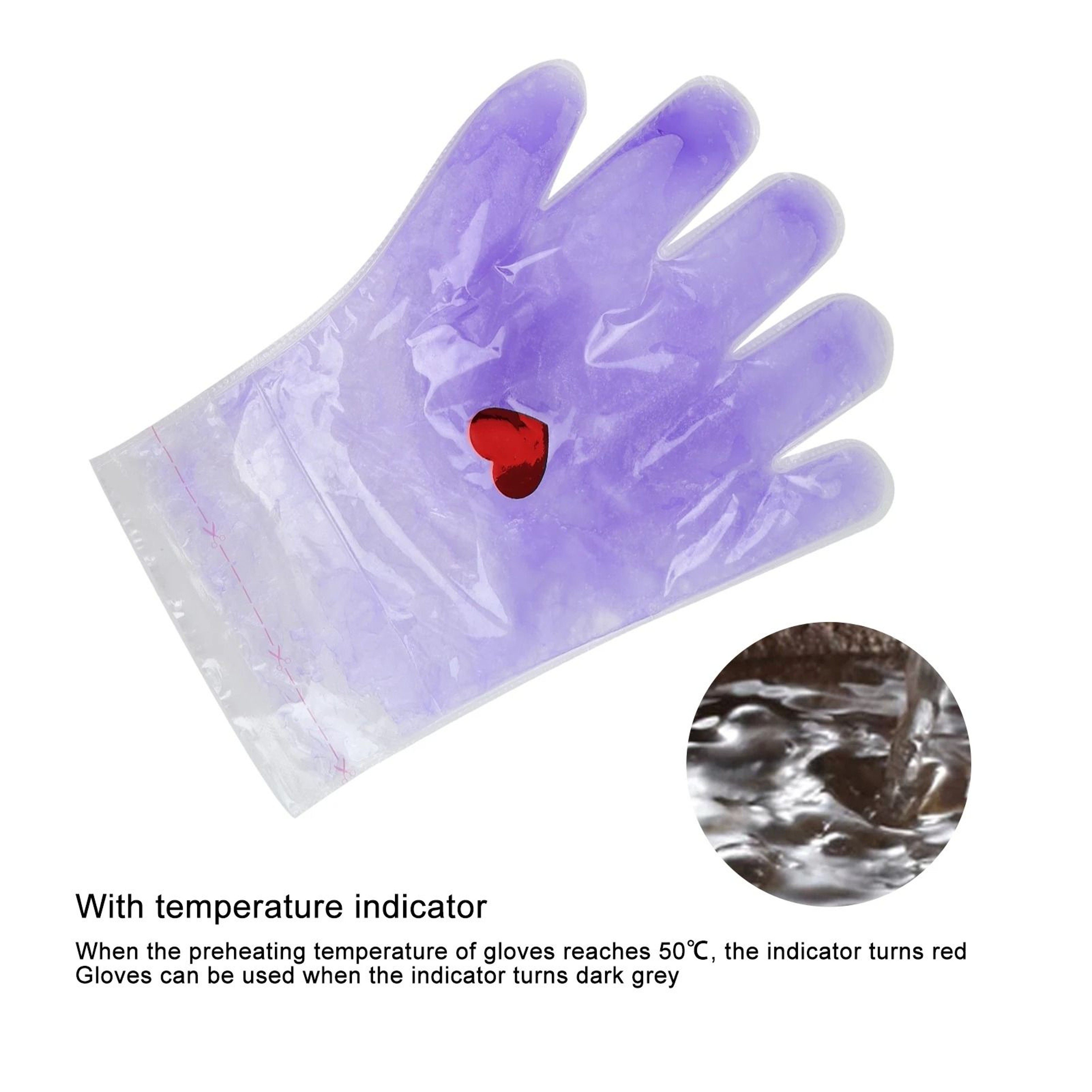 Thermal Paraffin Wax Therapy Gloves For Intensive Skin Softening 1