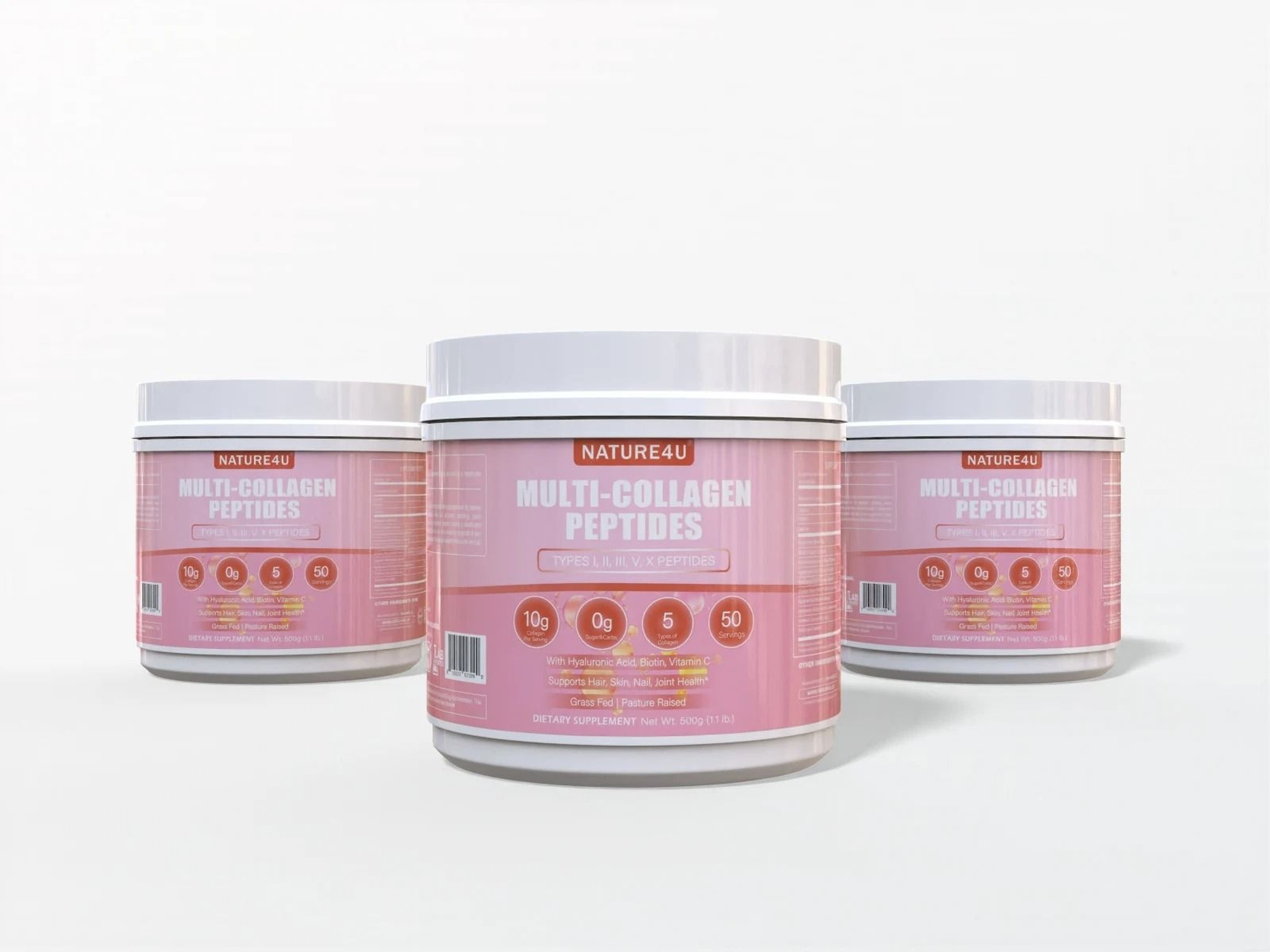 FiveSource MultiCollagen Complex With Cellular Support Nutrients 8