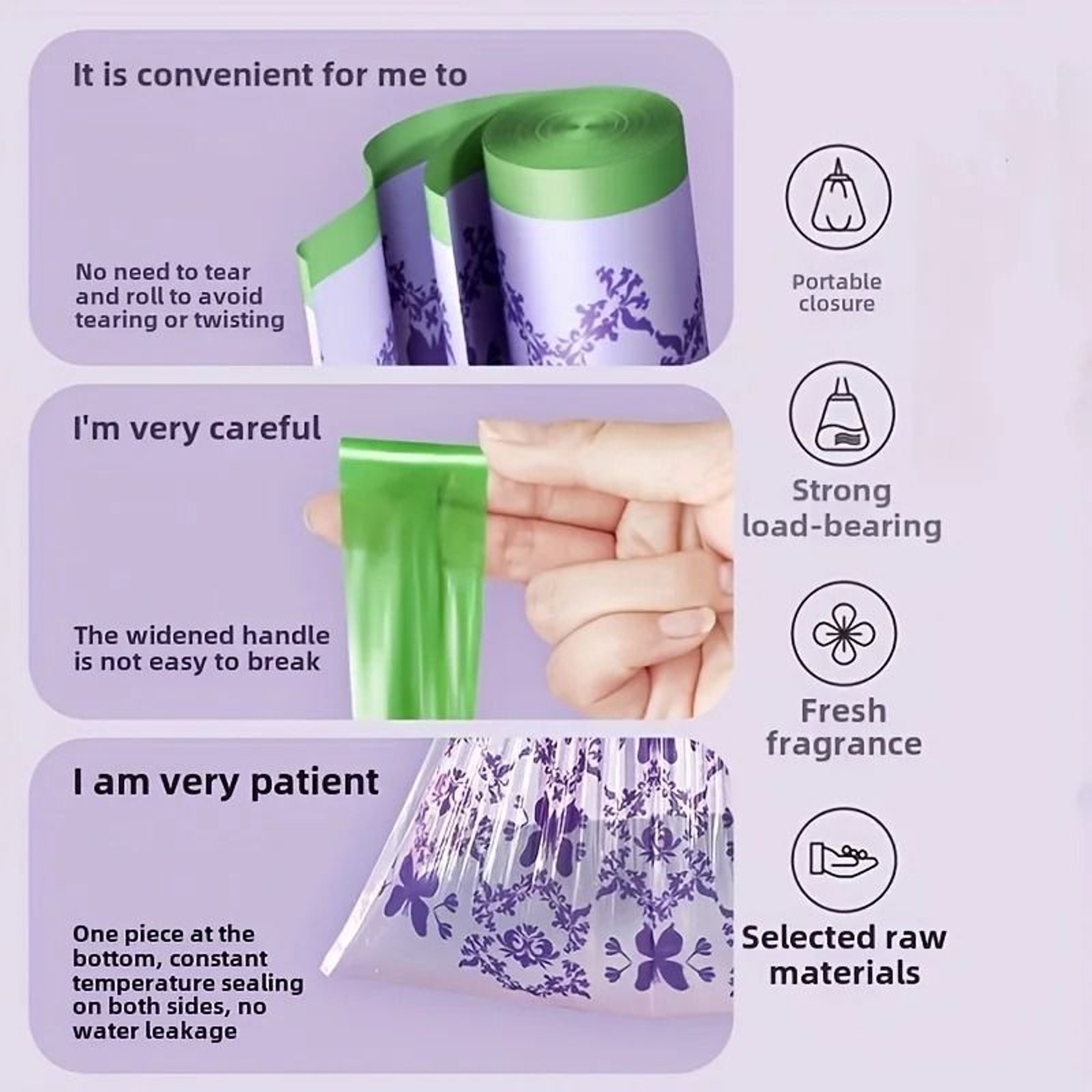 Botanical Infusion Multi Purpose Lavender Trash Bags 3
