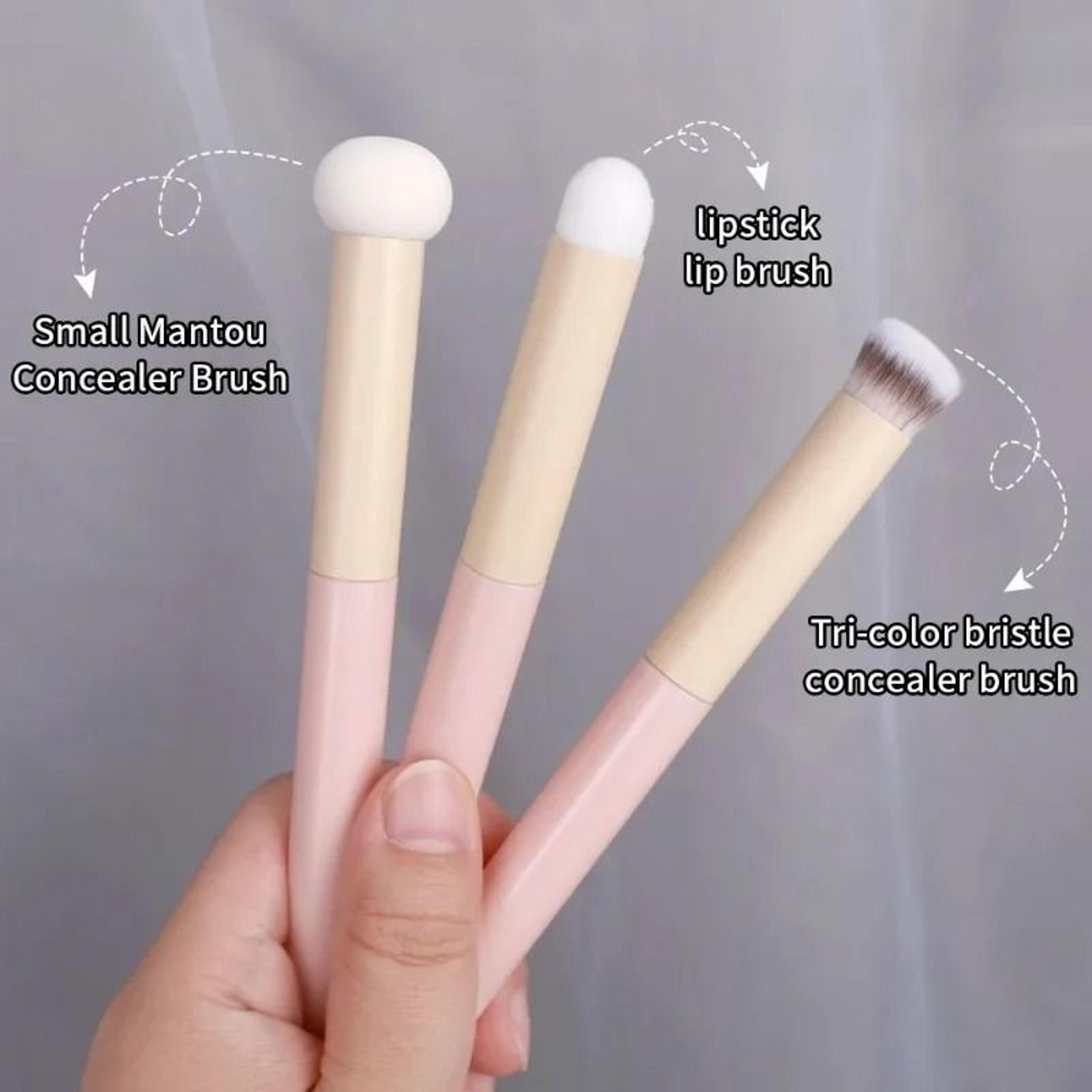 Triple Set Soft Mushroom Head Cosmetic Applicators 0