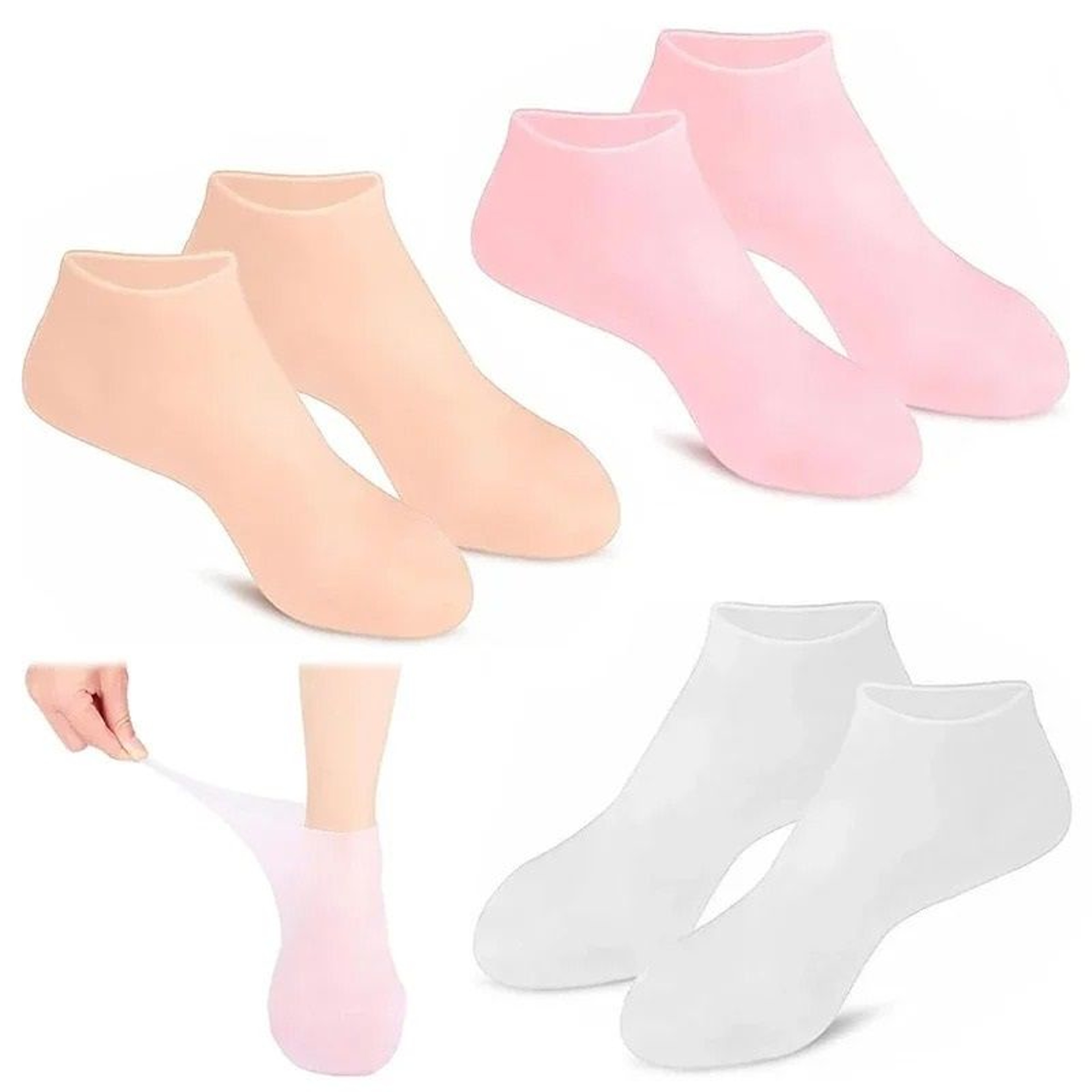 Full Coverage Hydrogel Moisturizing Foot Sleeves 0