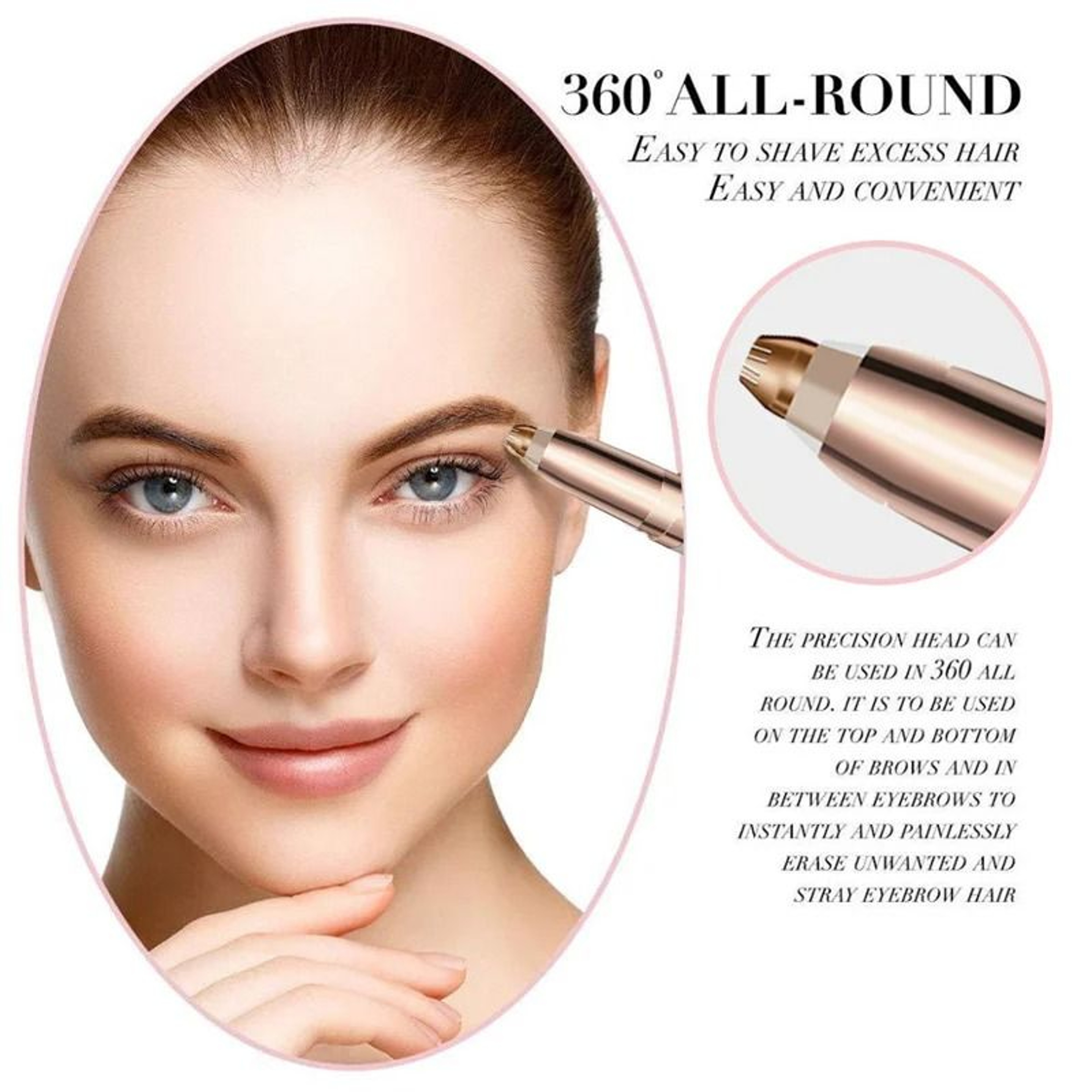 Precision Electric Eyebrow Epilator And Facial Shaper 2
