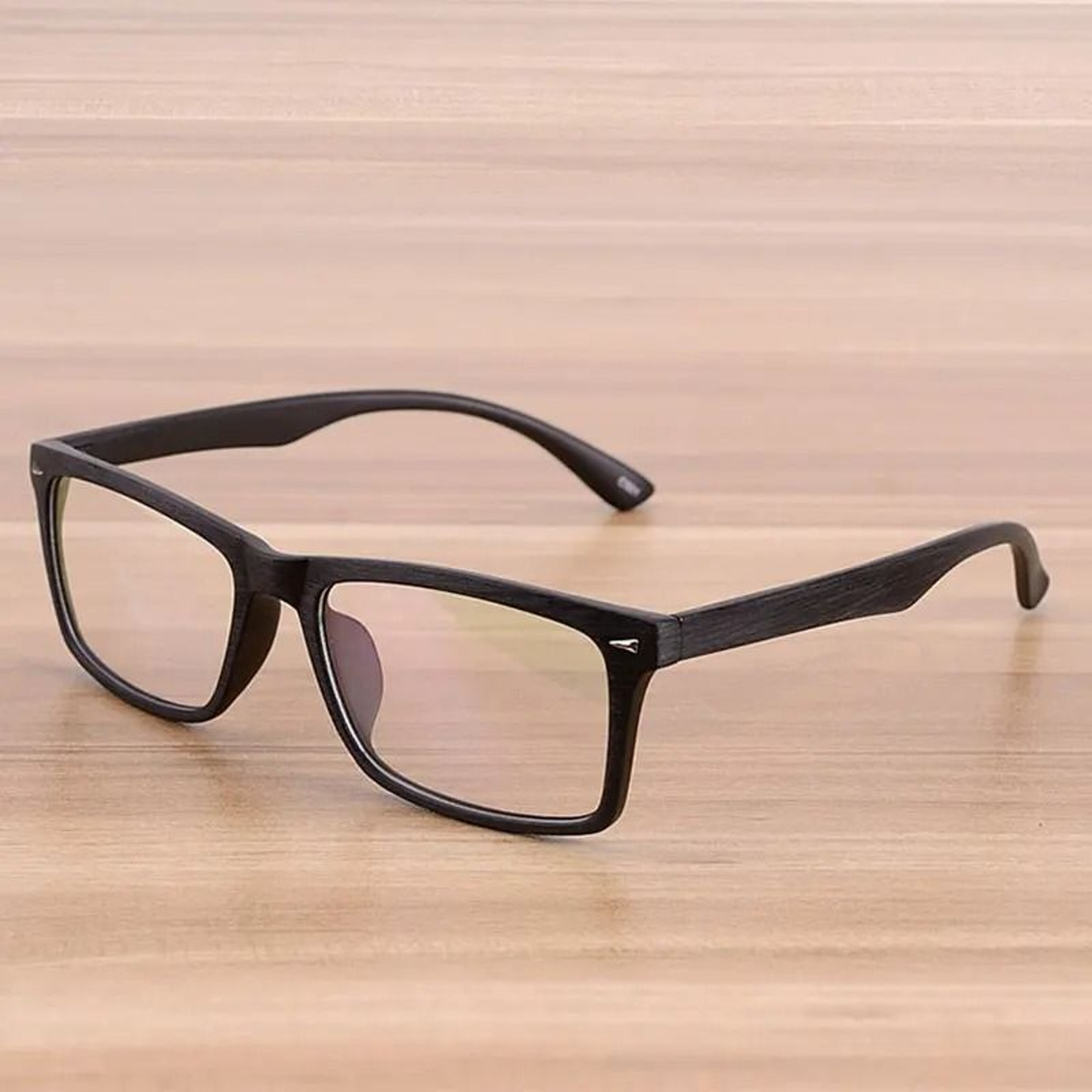 Wood Pattern Vintage Retro Optical Frames 2