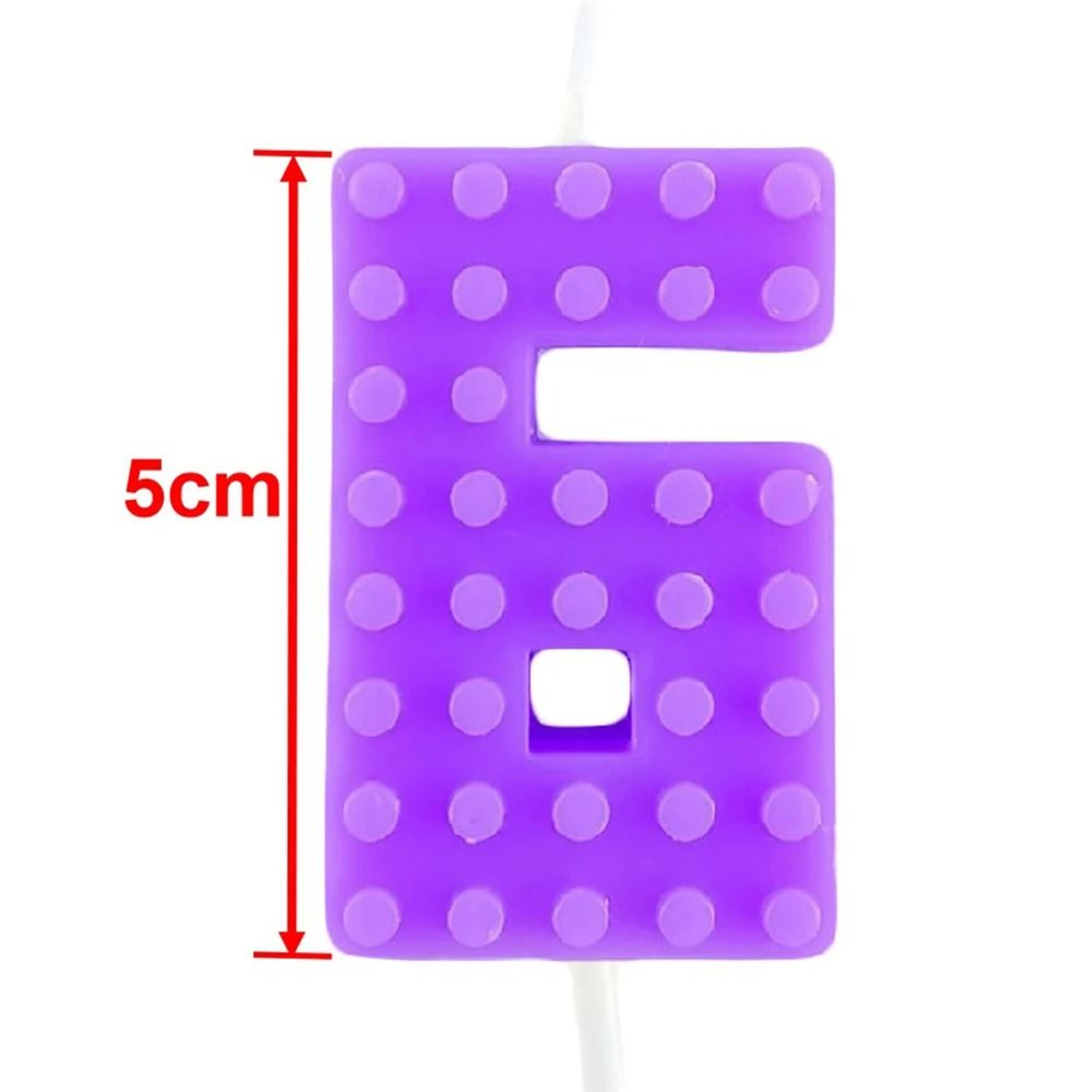 Colorful Pixel Block Gradient Digital Candle 12
