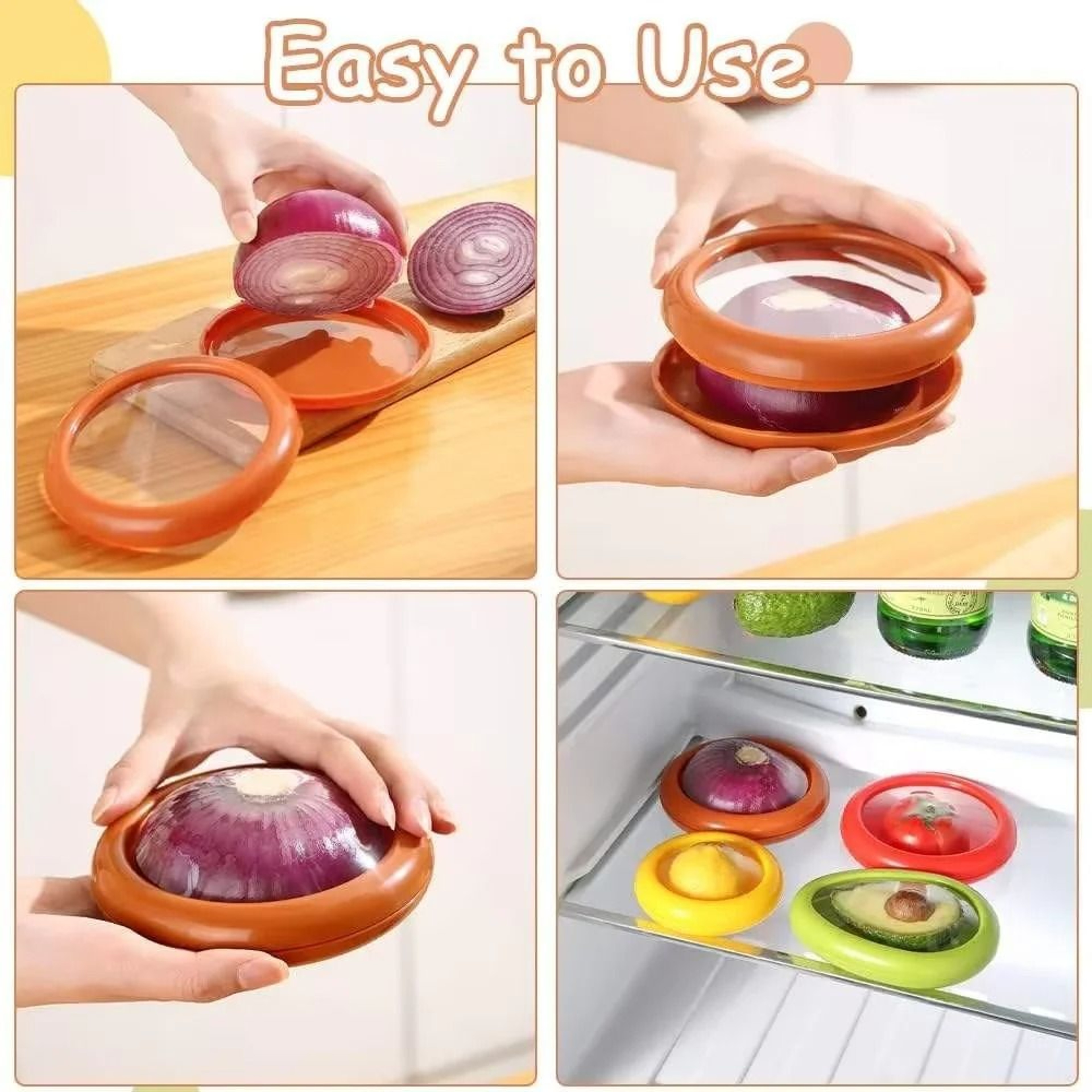 Silicone Avocado Antioxidant Storage Organizer 4