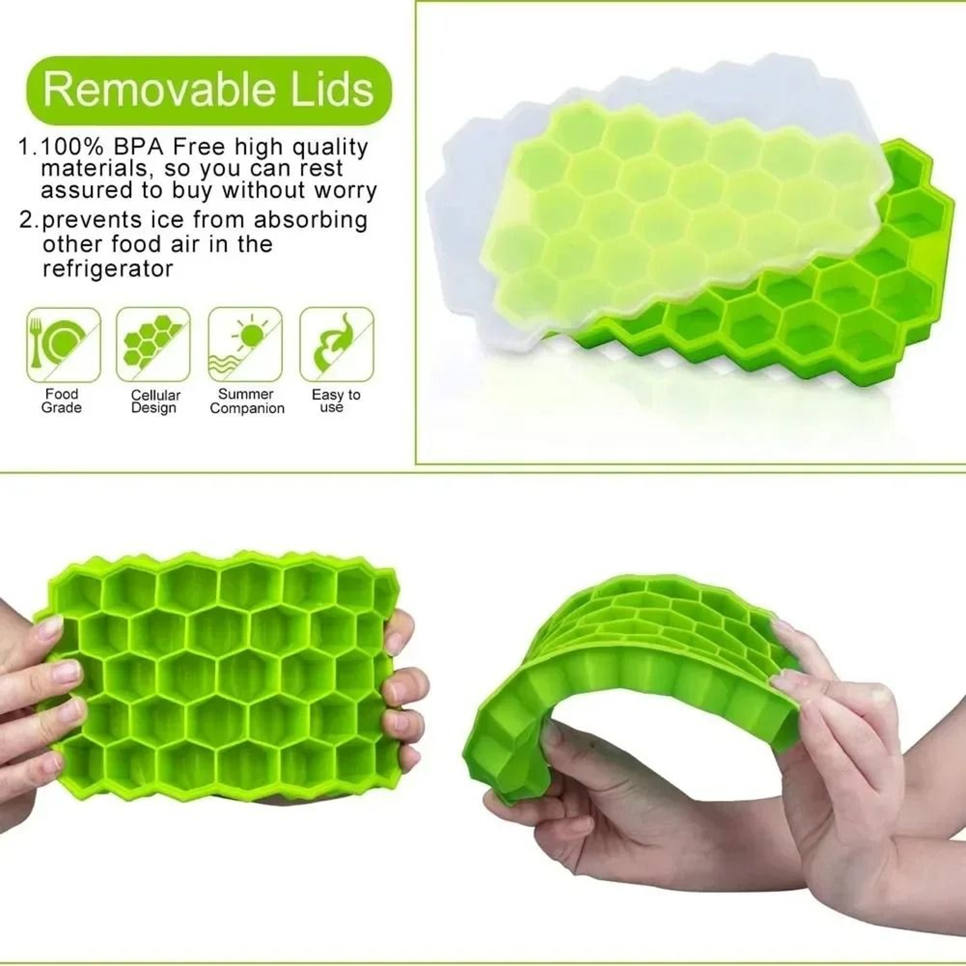 Reusable Silicone Popsicle And Ice Cube Mold 4