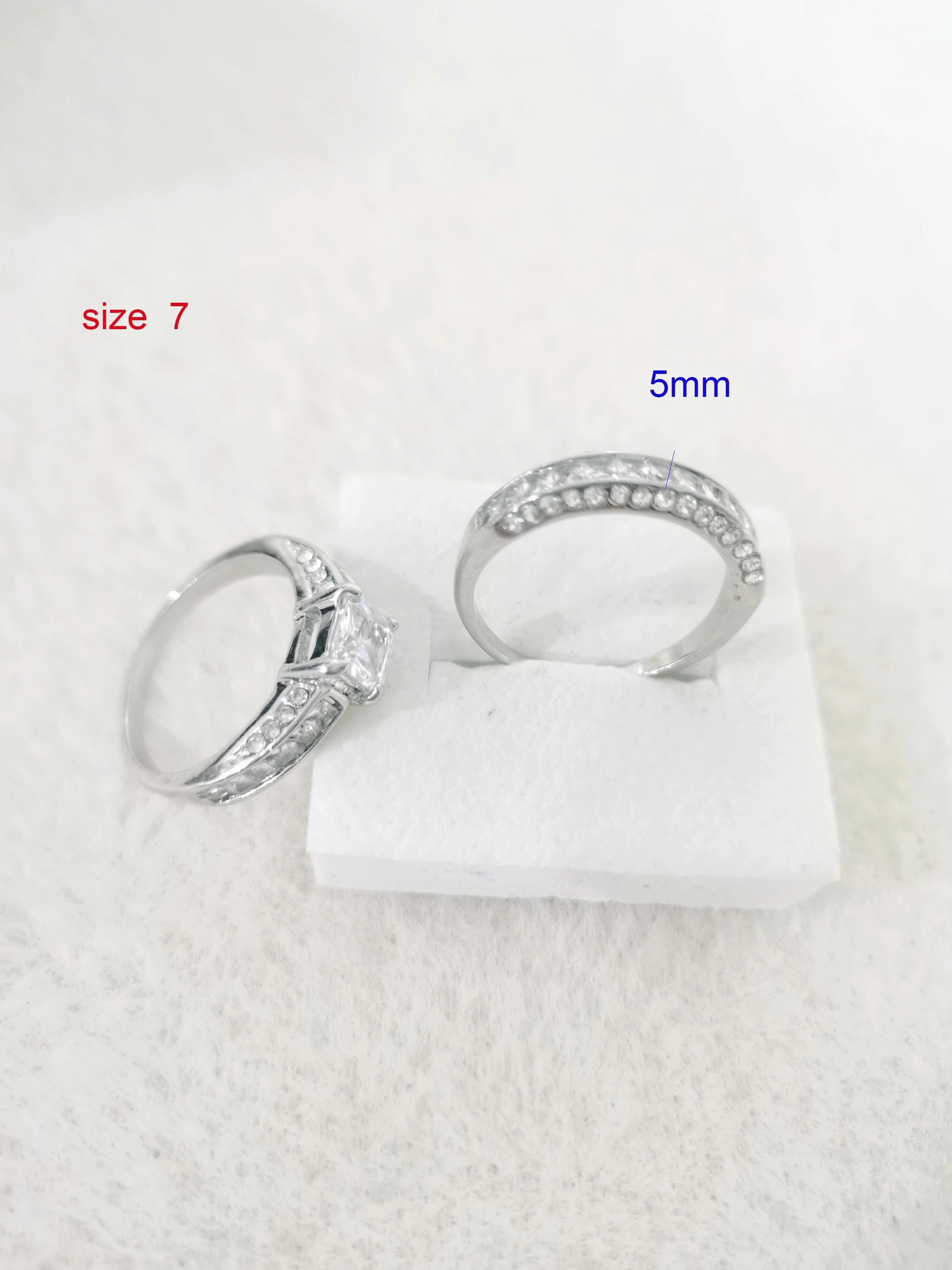2 Piece Alliance Engagement And Wedding Jewelry Ensemble 2