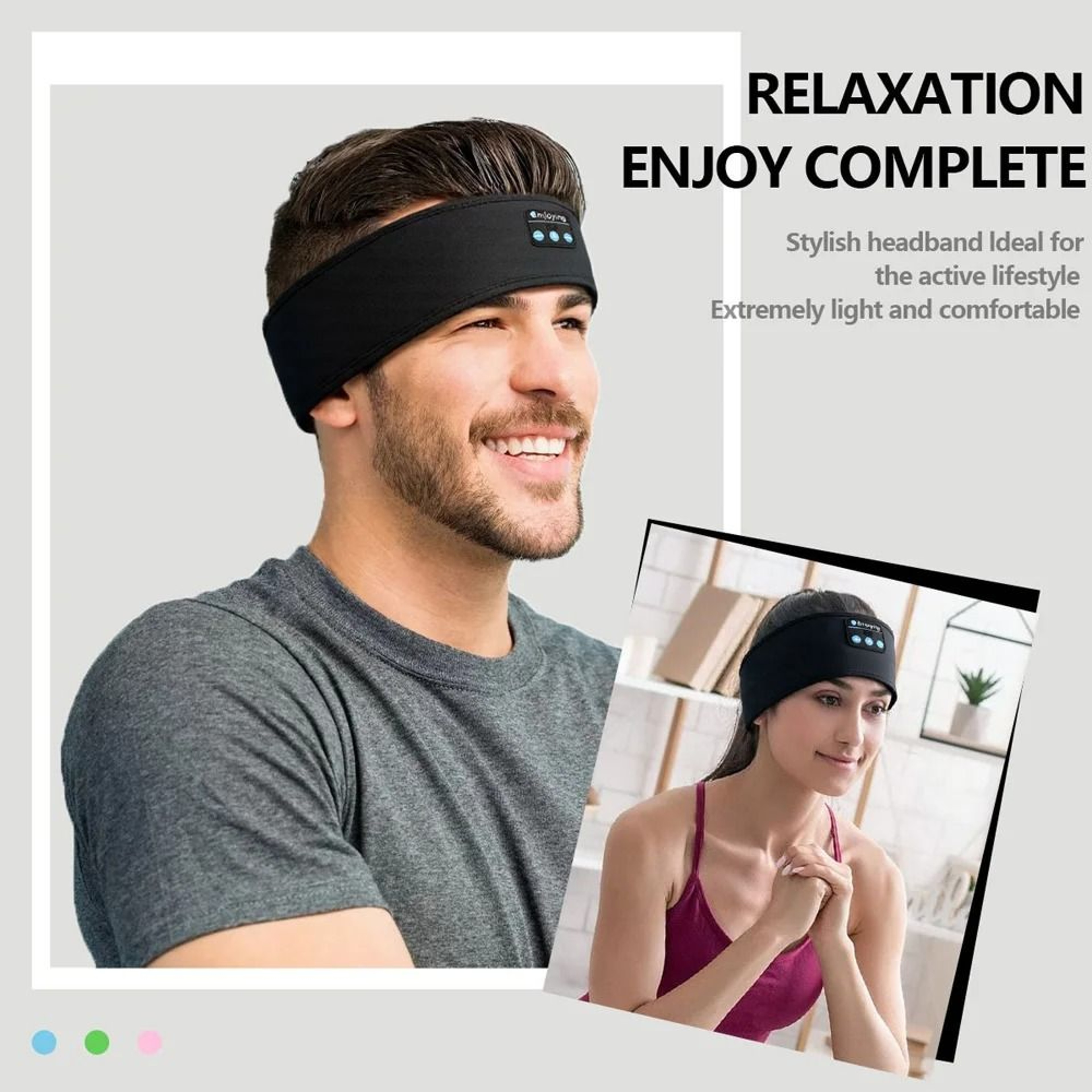 Soft Elastic Sleep And Sport Acoustic Interface 0