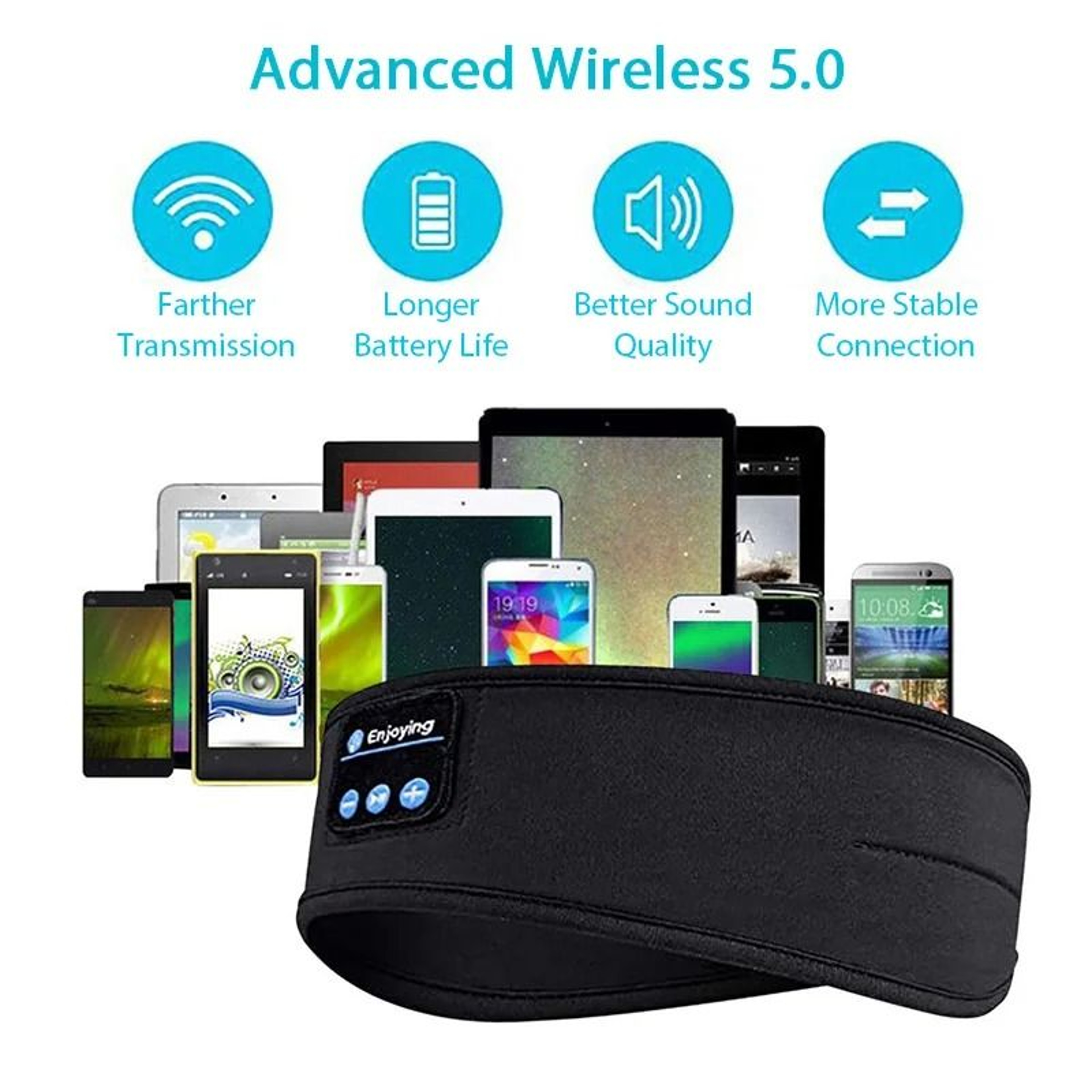 Soft Elastic Sleep And Sport Acoustic Interface 5